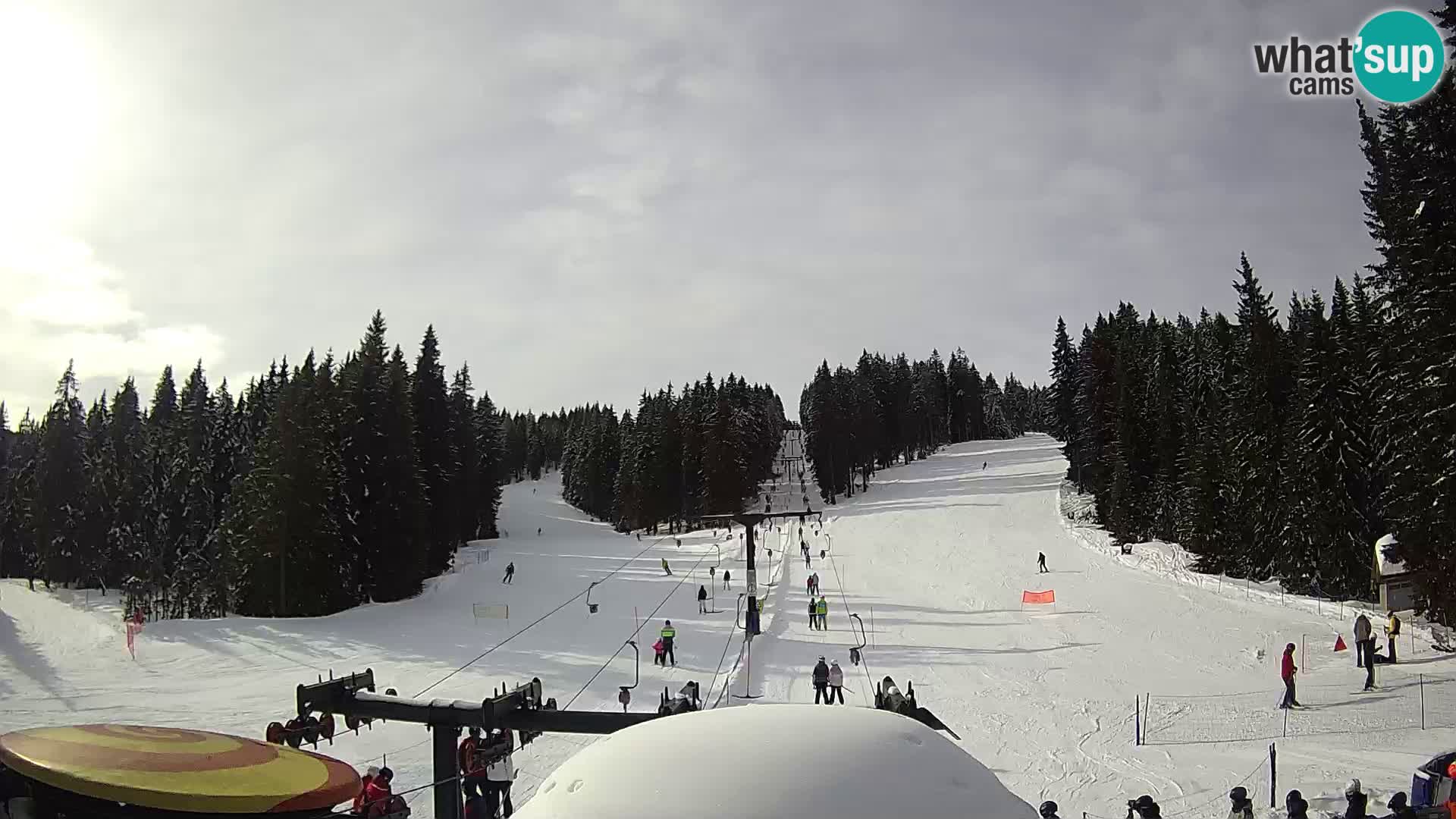 Smučišče Rogla Spletna kamera Ostruščica proga 1 in 2