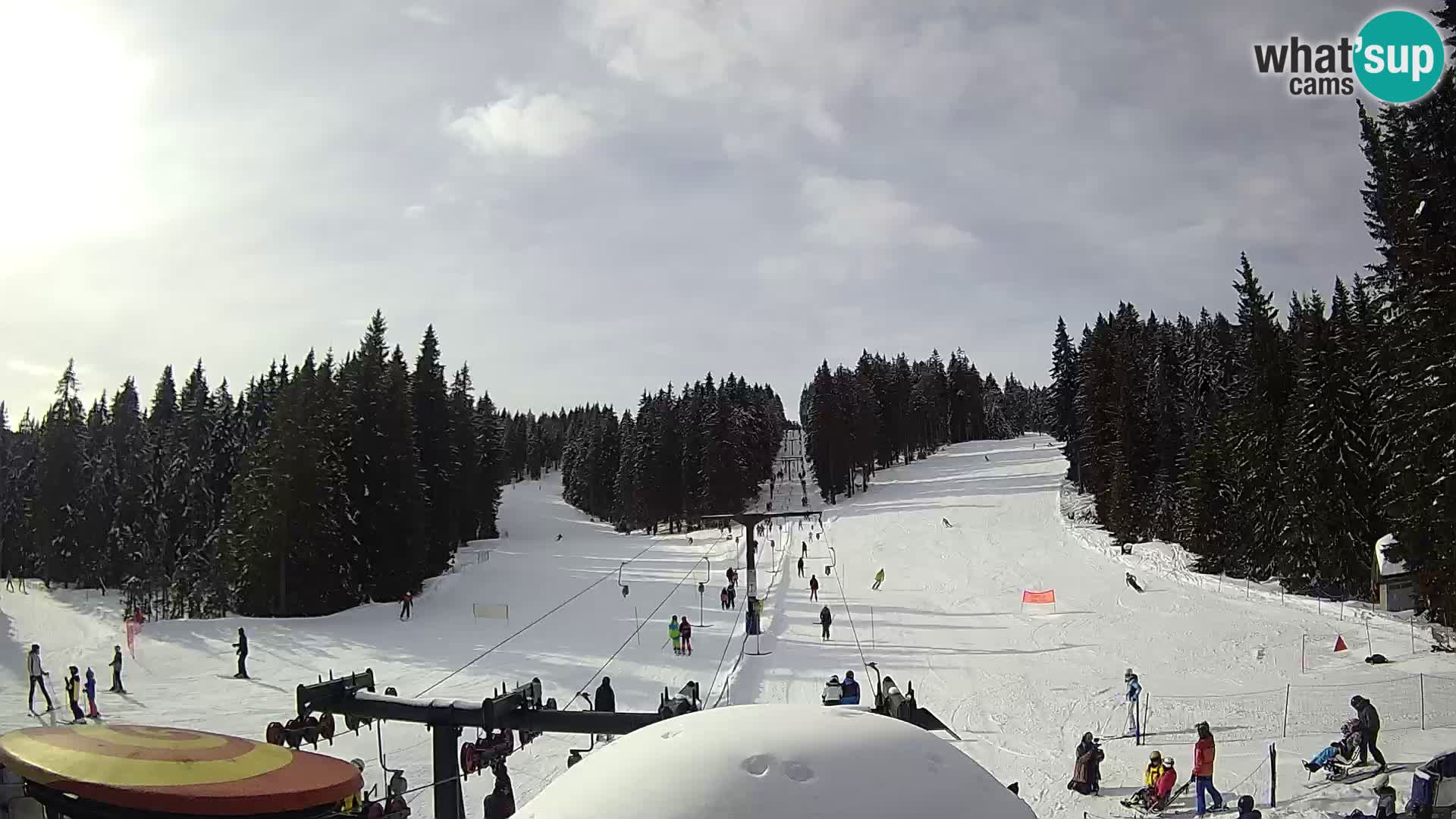 Skigebiet Rogla Webcam Ostruščica Piste 1 und 2