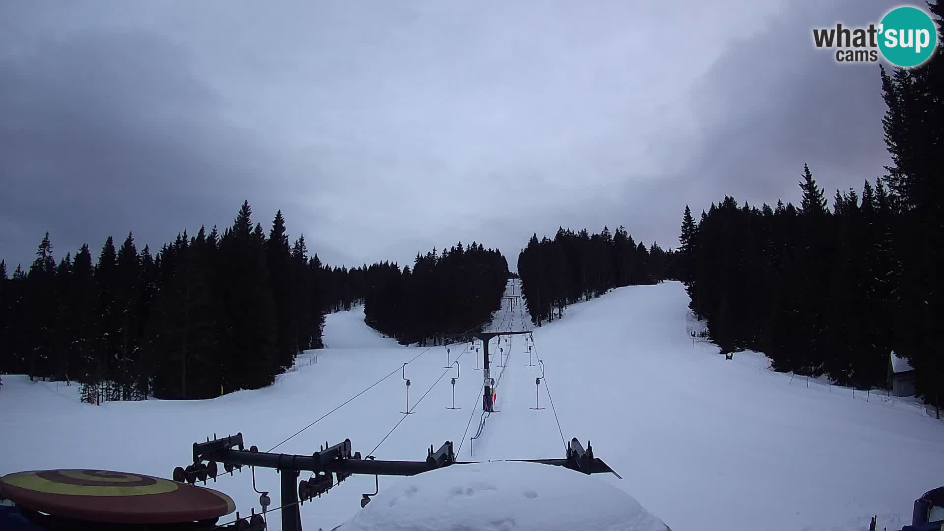 Comprensorio sciistico Rogla Webcam live Ostruščica piste 1 e 2