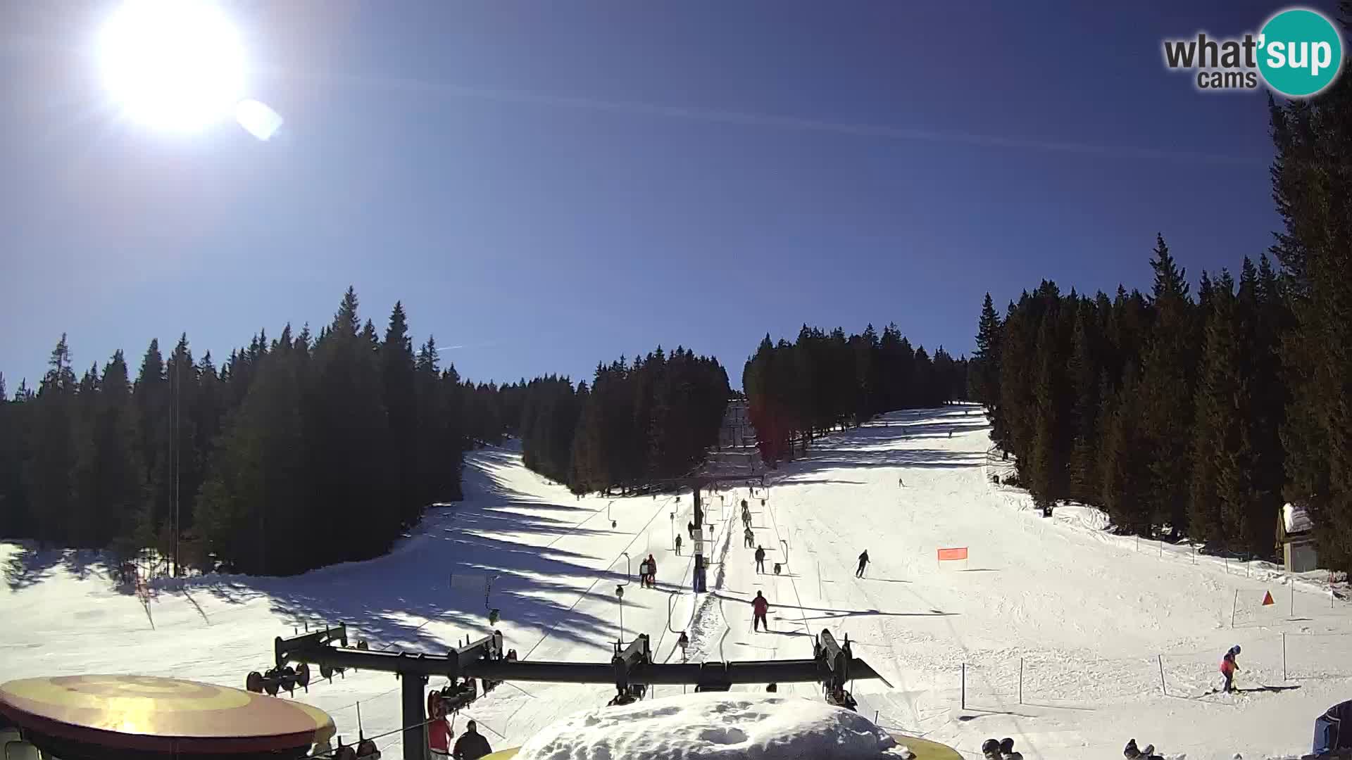 Skigebiet Rogla Webcam Ostruščica Piste 1 und 2