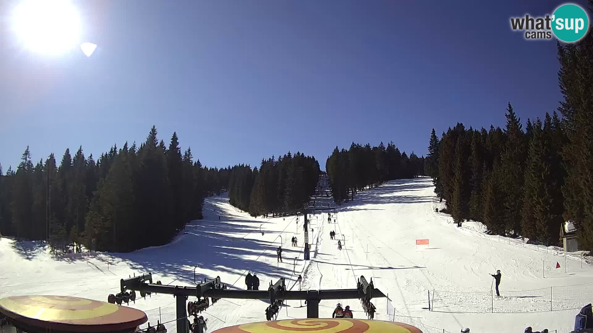 Smučišče Rogla Spletna kamera Ostruščica proga 1 in 2