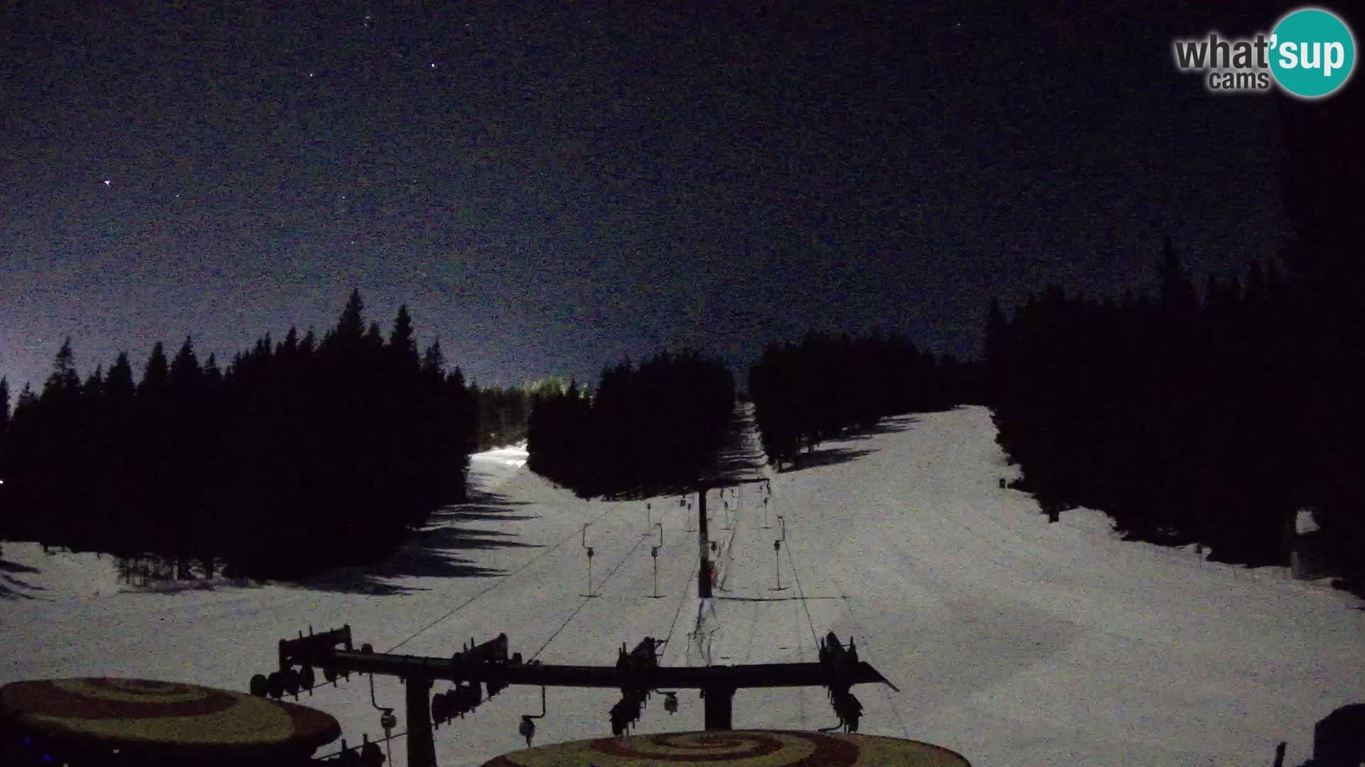 Smučišče Rogla Spletna kamera Ostruščica proga 1 in 2