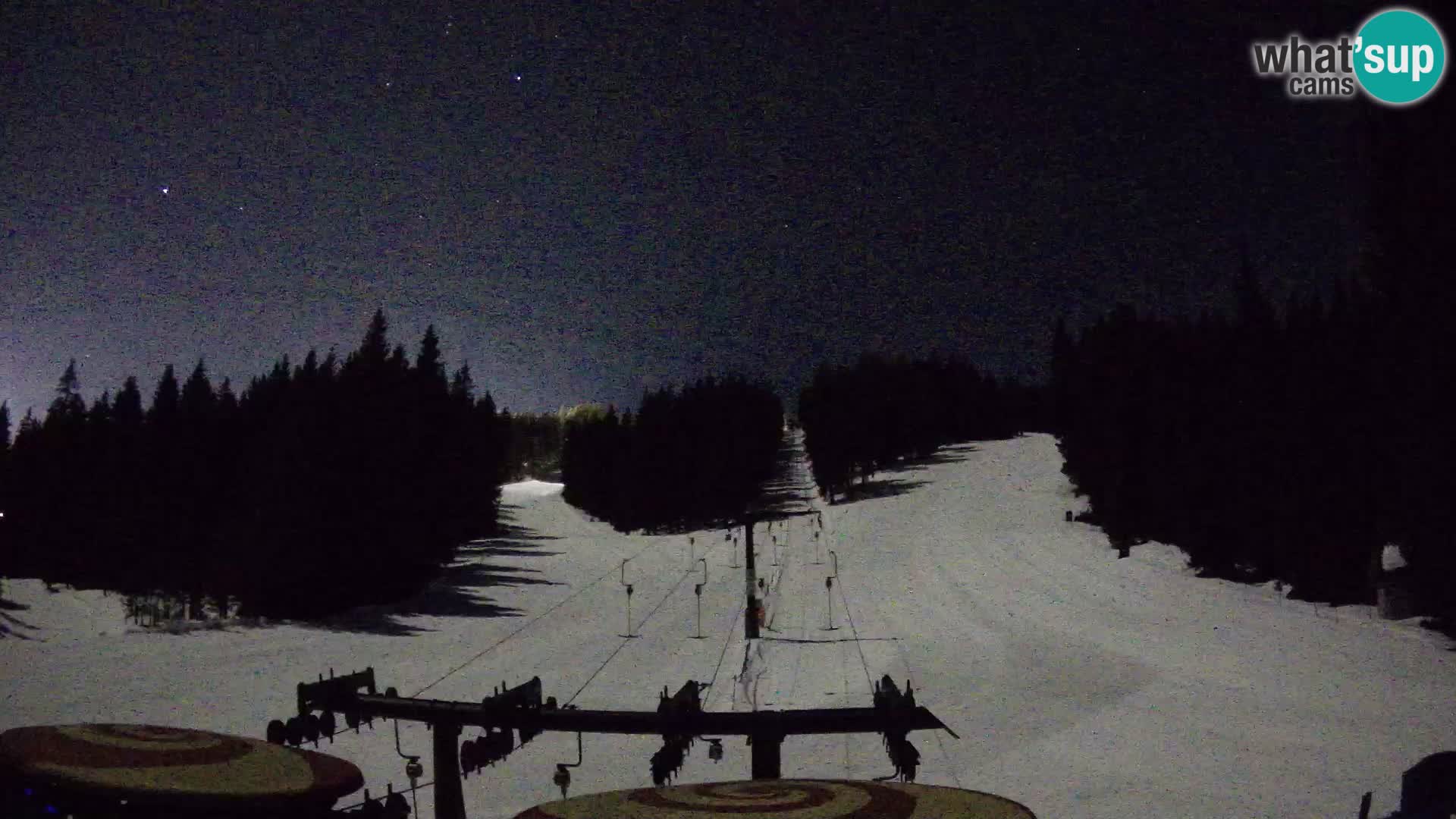 Skijalište Rogla web kamera Ostruščica proga 1 in 2