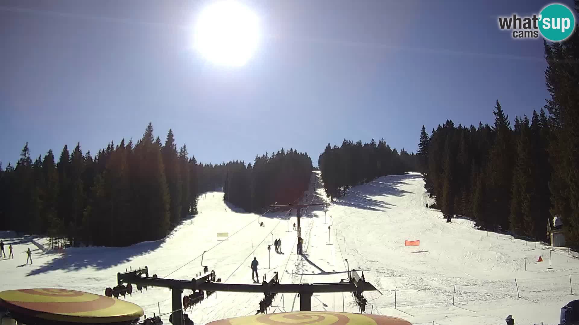 Smučišče Rogla Spletna kamera Ostruščica proga 1 in 2