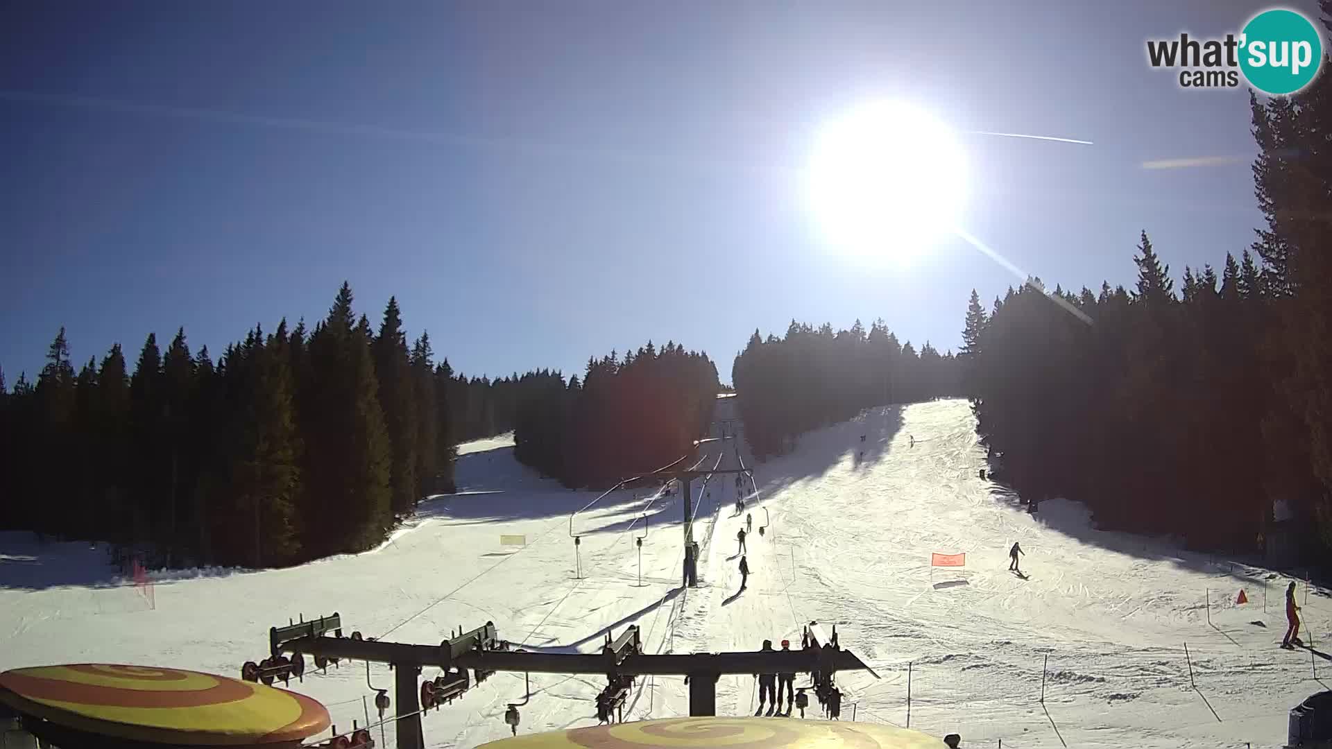 Smučišče Rogla Spletna kamera Ostruščica proga 1 in 2