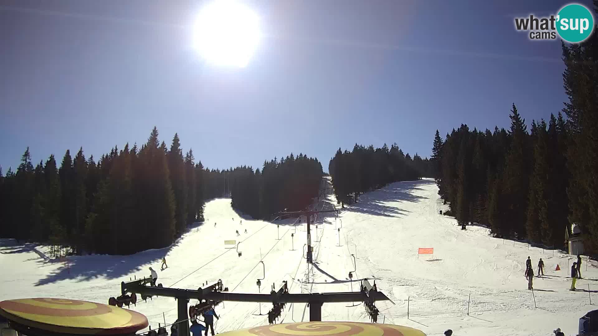 Comprensorio sciistico Rogla Webcam live Ostruščica piste 1 e 2