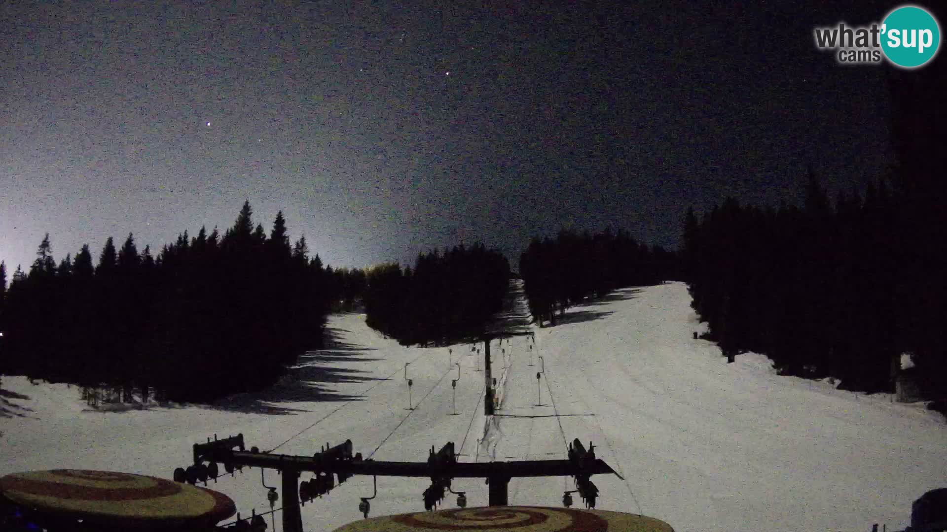 Smučišče Rogla Spletna kamera Ostruščica proga 1 in 2