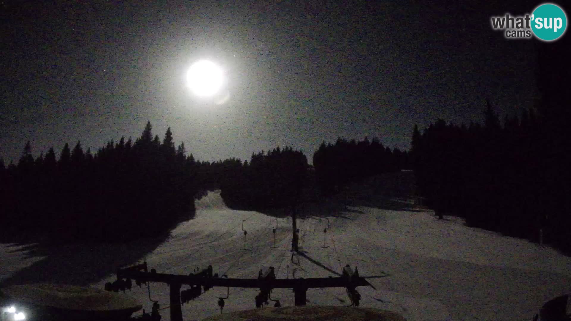 Smučišče Rogla Spletna kamera Ostruščica proga 1 in 2