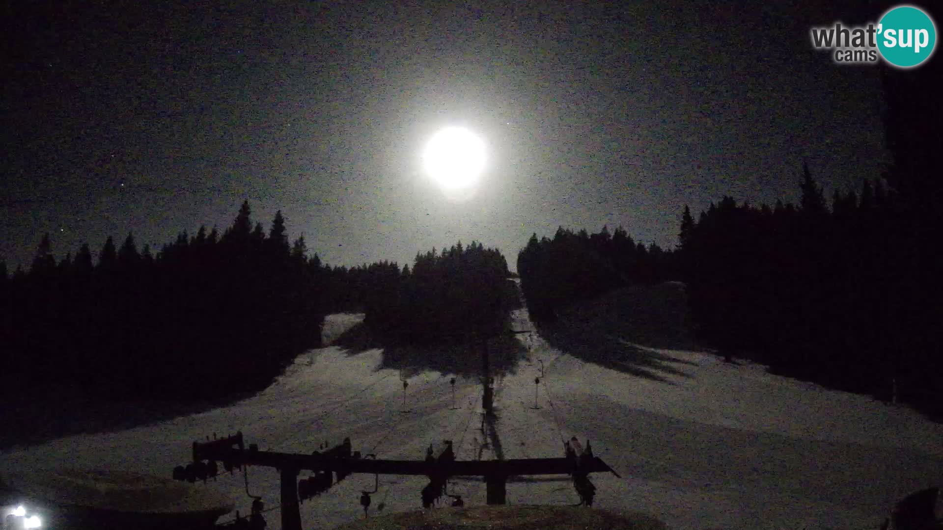 Skijalište Rogla web kamera Ostruščica proga 1 in 2