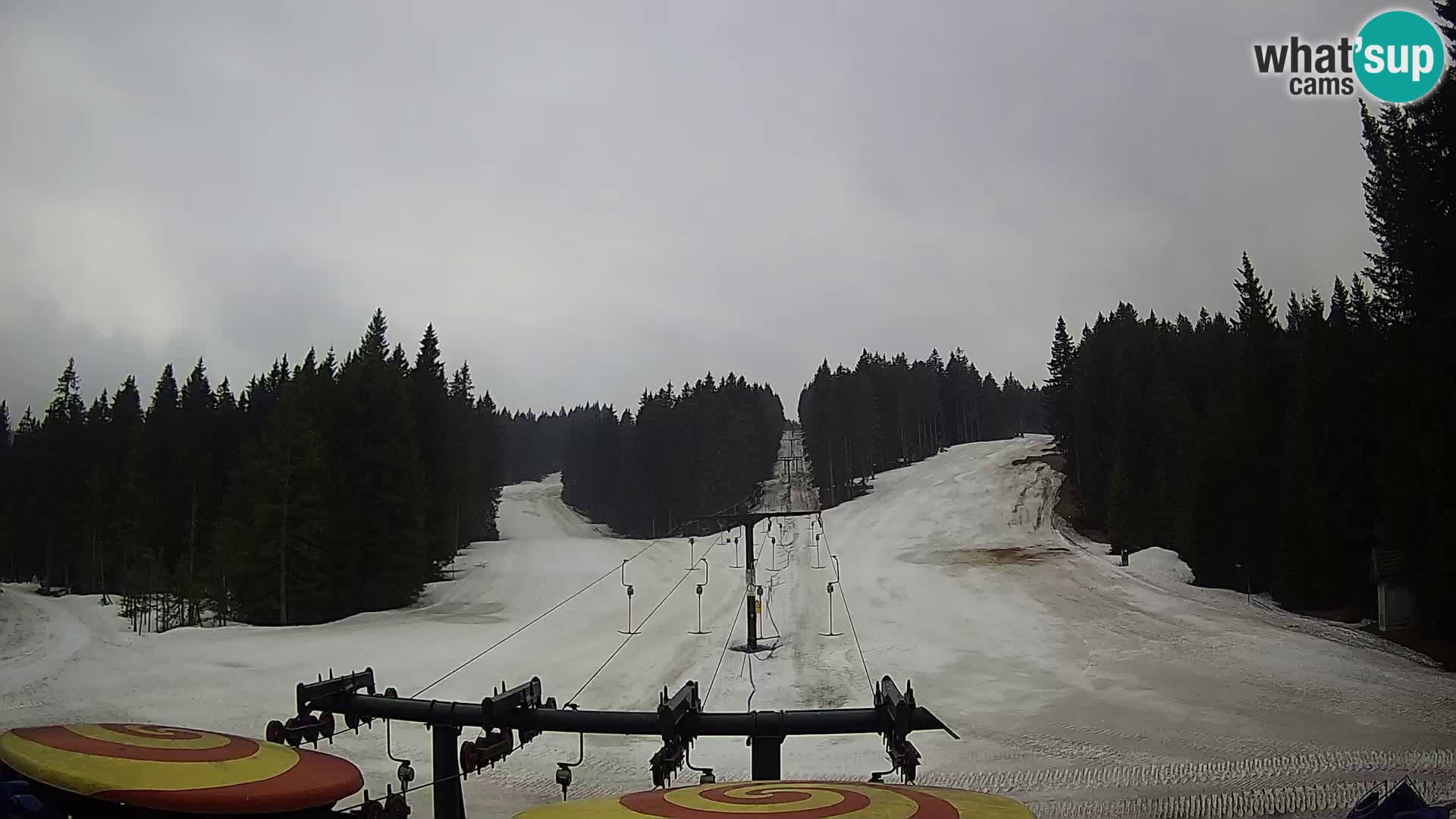 Smučišče Rogla Spletna kamera Ostruščica proga 1 in 2