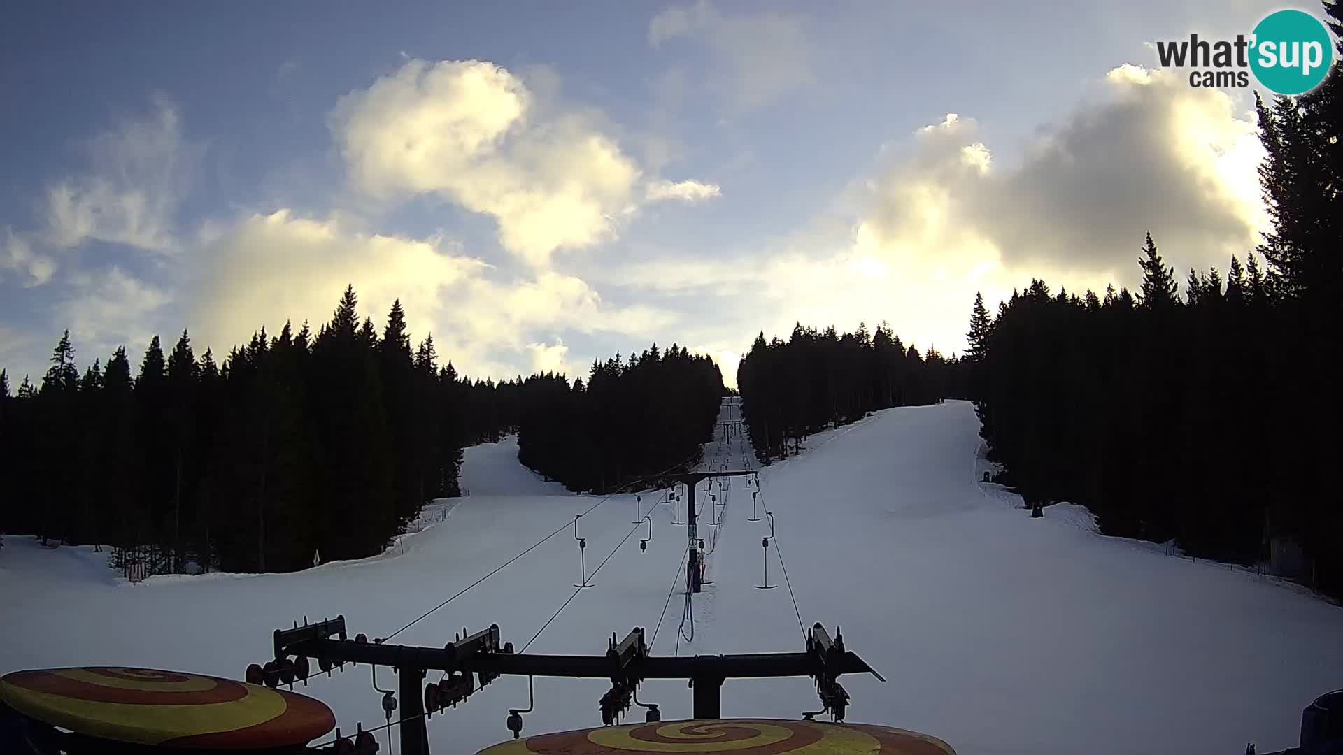Smučišče Rogla Spletna kamera Ostruščica proga 1 in 2