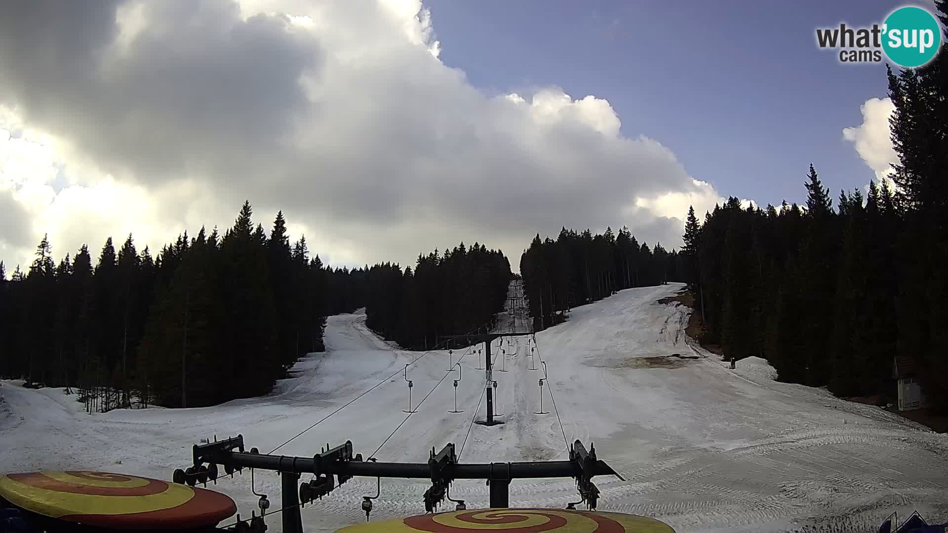 Smučišče Rogla Spletna kamera Ostruščica proga 1 in 2