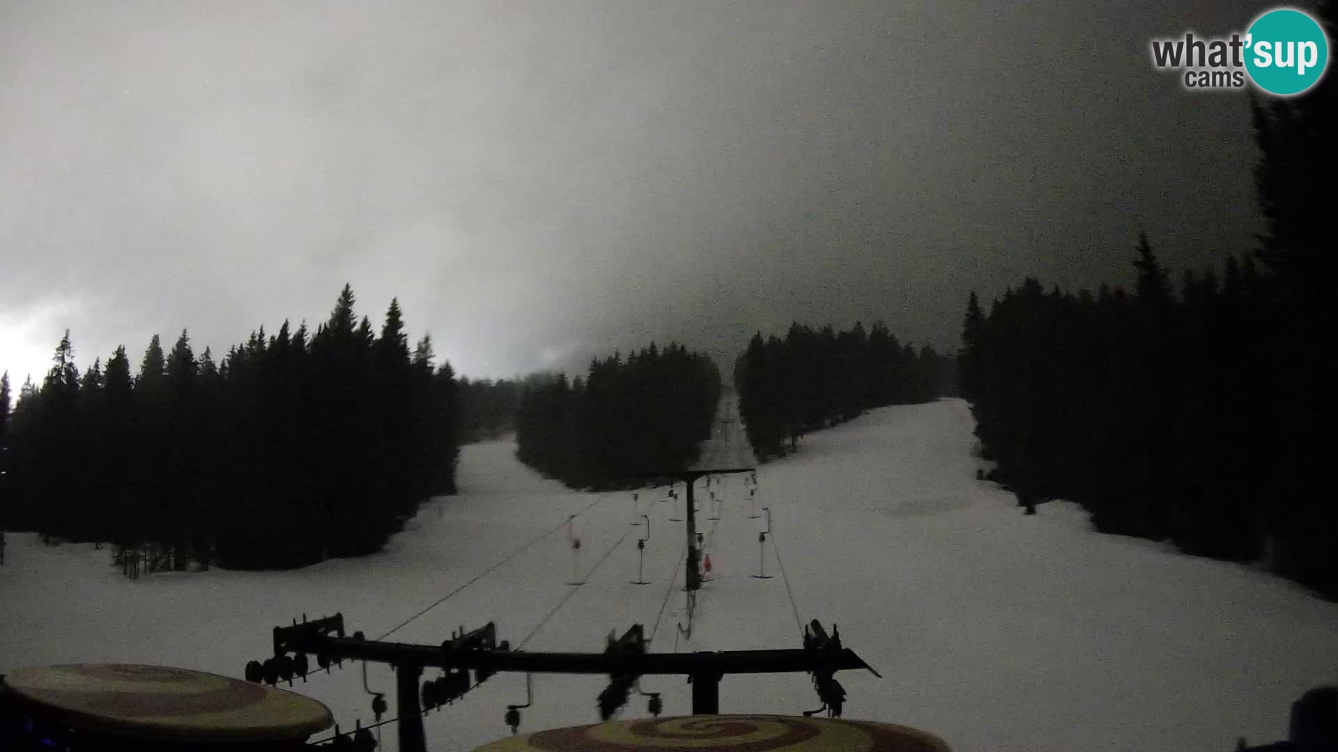 Smučišče Rogla Spletna kamera Ostruščica proga 1 in 2