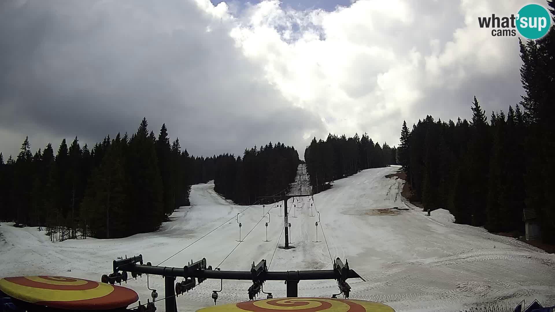 Smučišče Rogla Spletna kamera Ostruščica proga 1 in 2