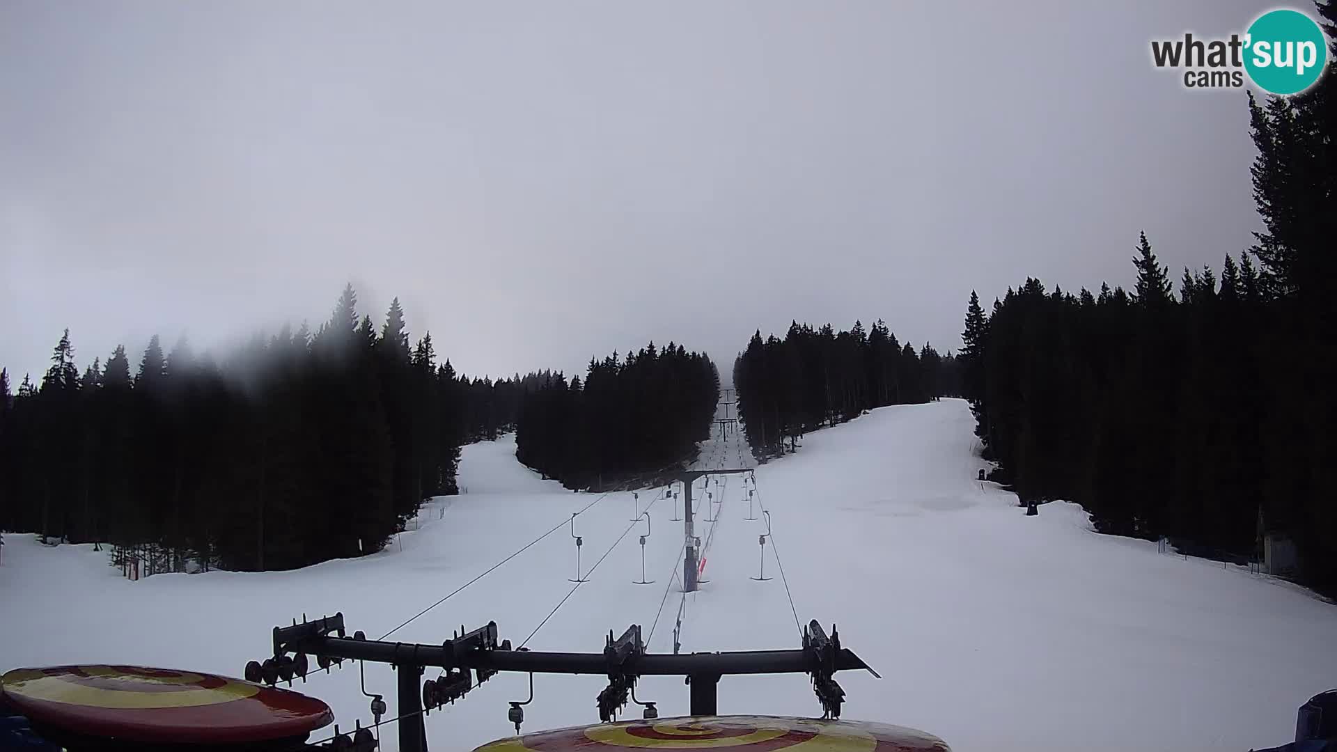 Skigebiet Rogla Webcam Ostruščica Piste 1 und 2