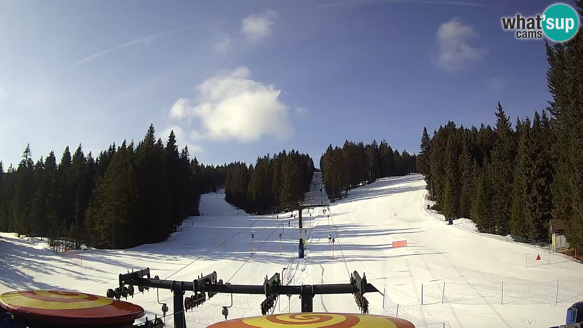 Skijalište Rogla web kamera Ostruščica proga 1 in 2