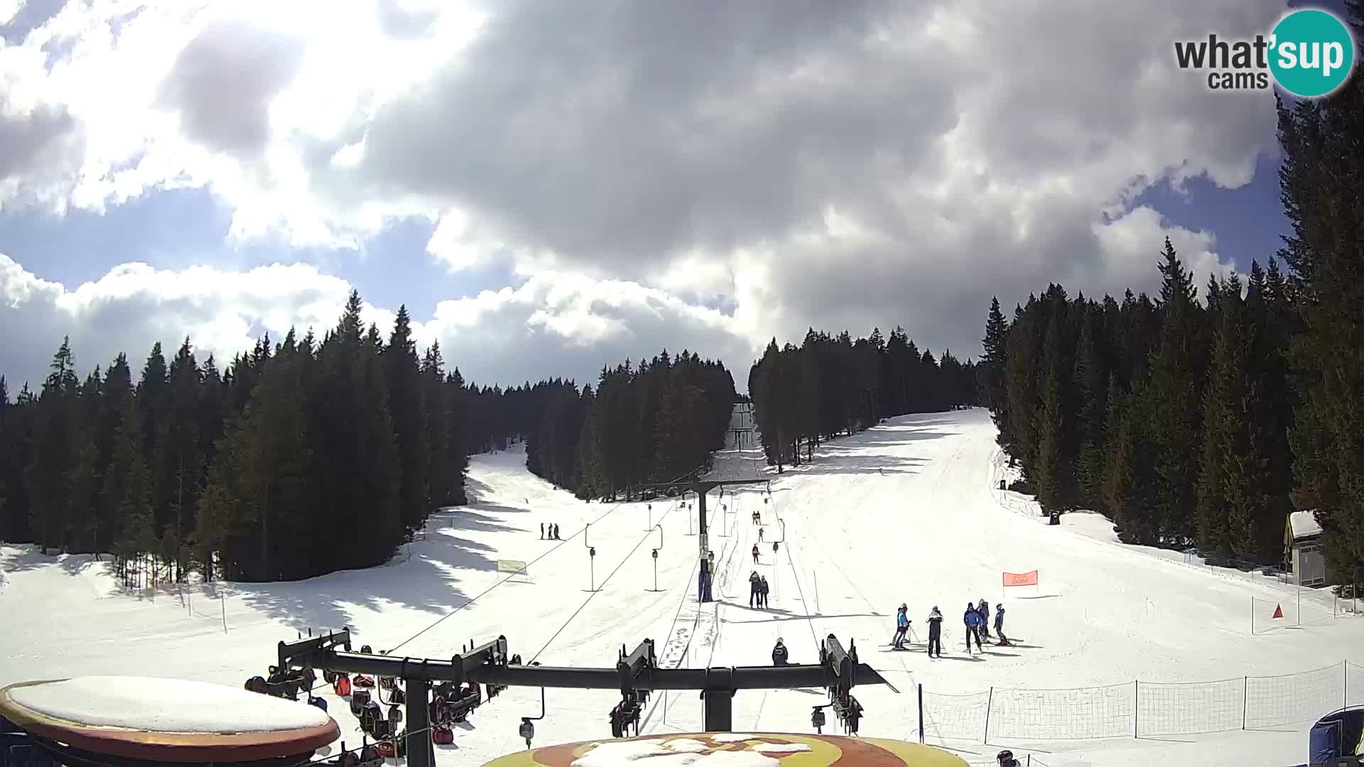Smučišče Rogla Spletna kamera Ostruščica proga 1 in 2
