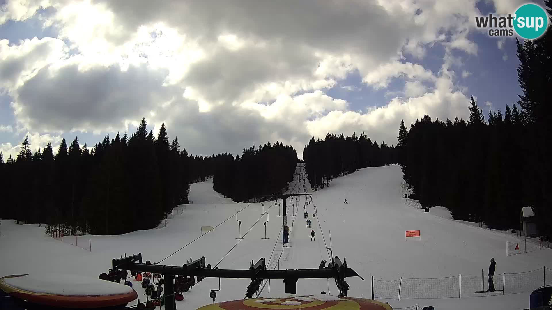 Smučišče Rogla Spletna kamera Ostruščica proga 1 in 2