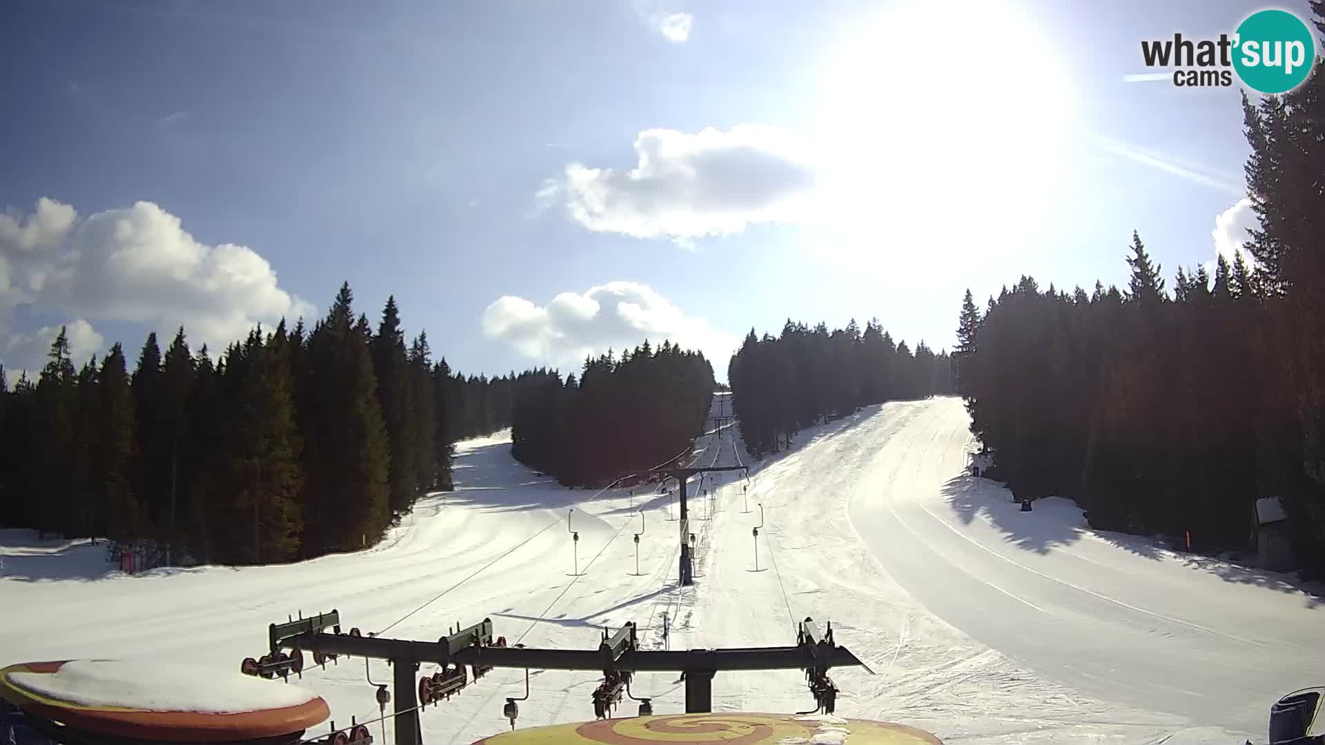 Comprensorio sciistico Rogla Webcam live Ostruščica piste 1 e 2