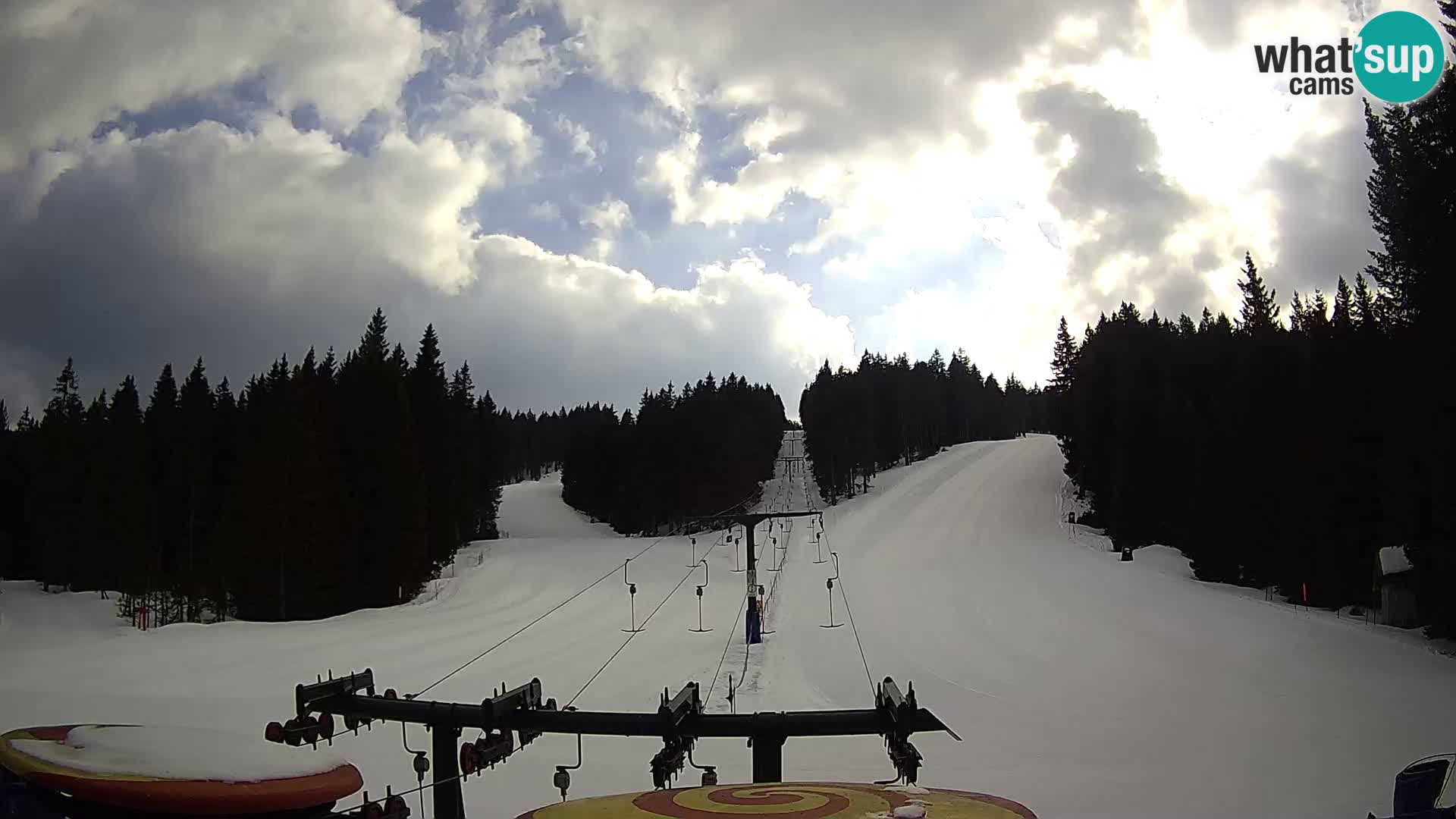 Skigebiet Rogla Webcam Ostruščica Piste 1 und 2