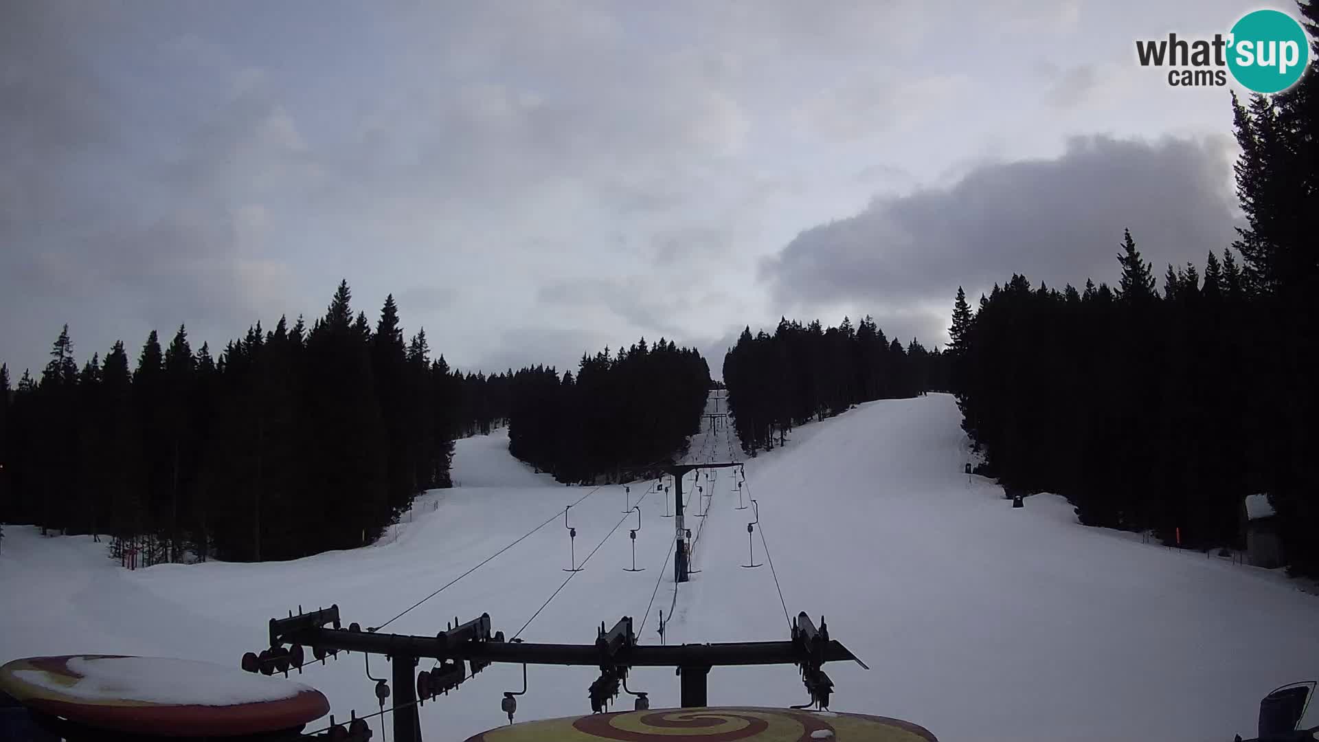 Smučišče Rogla Spletna kamera Ostruščica proga 1 in 2