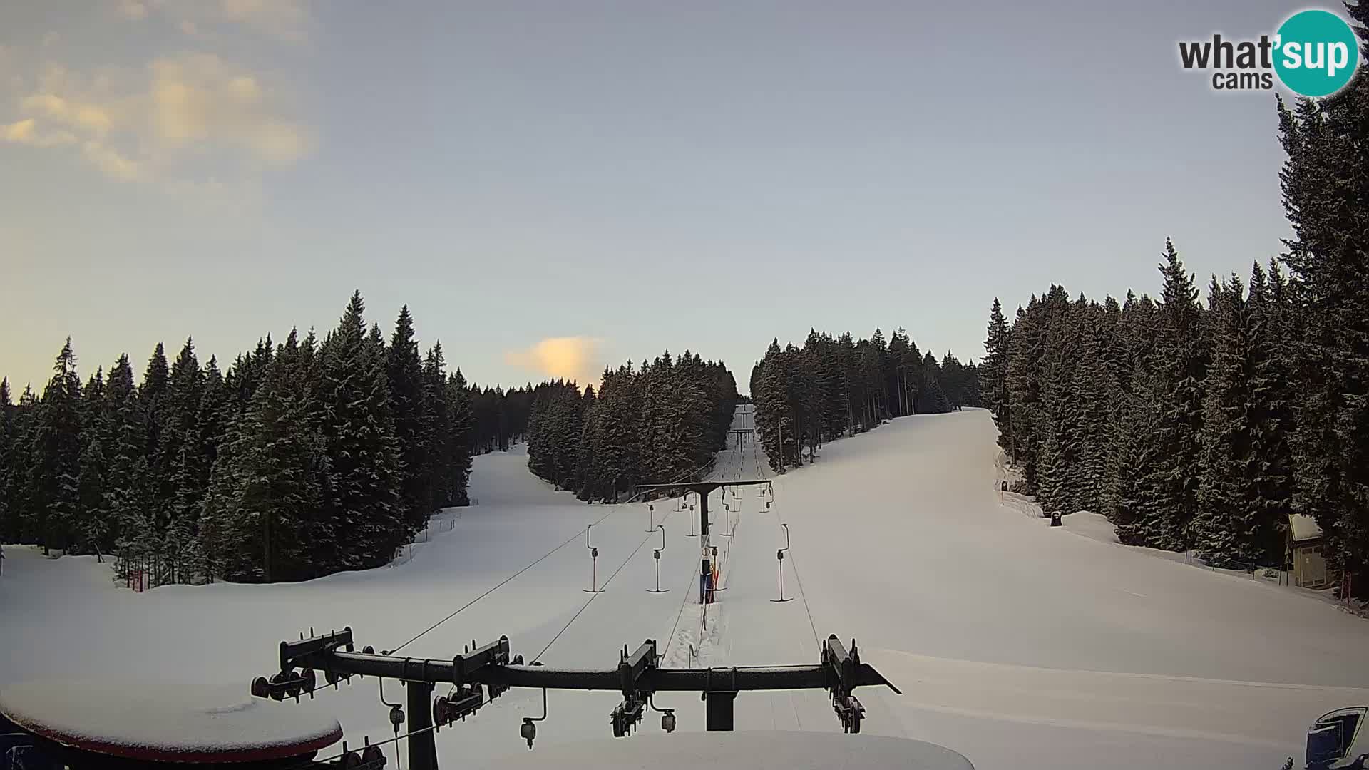 Comprensorio sciistico Rogla Webcam live Ostruščica piste 1 e 2