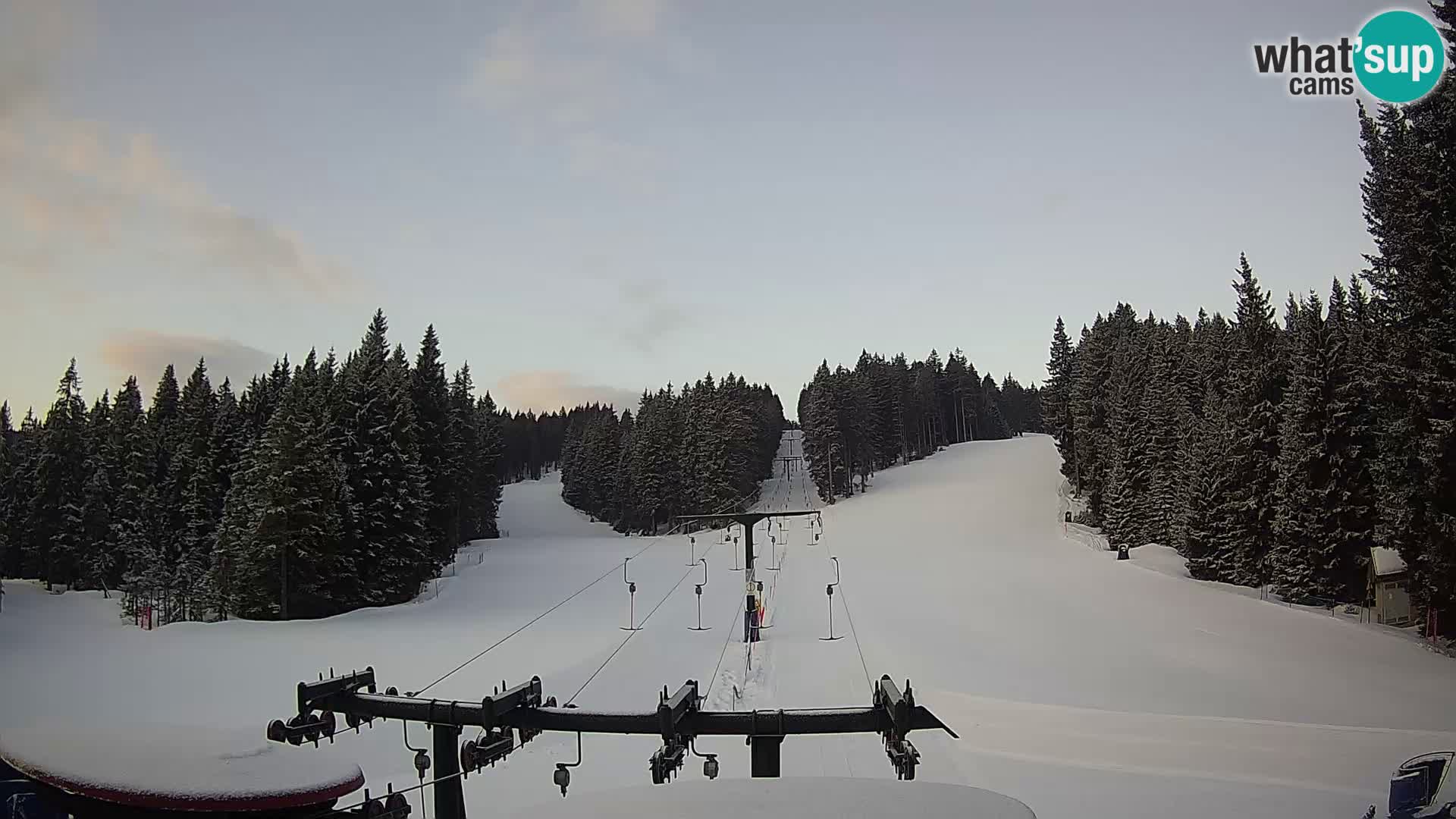 Comprensorio sciistico Rogla Webcam live Ostruščica piste 1 e 2