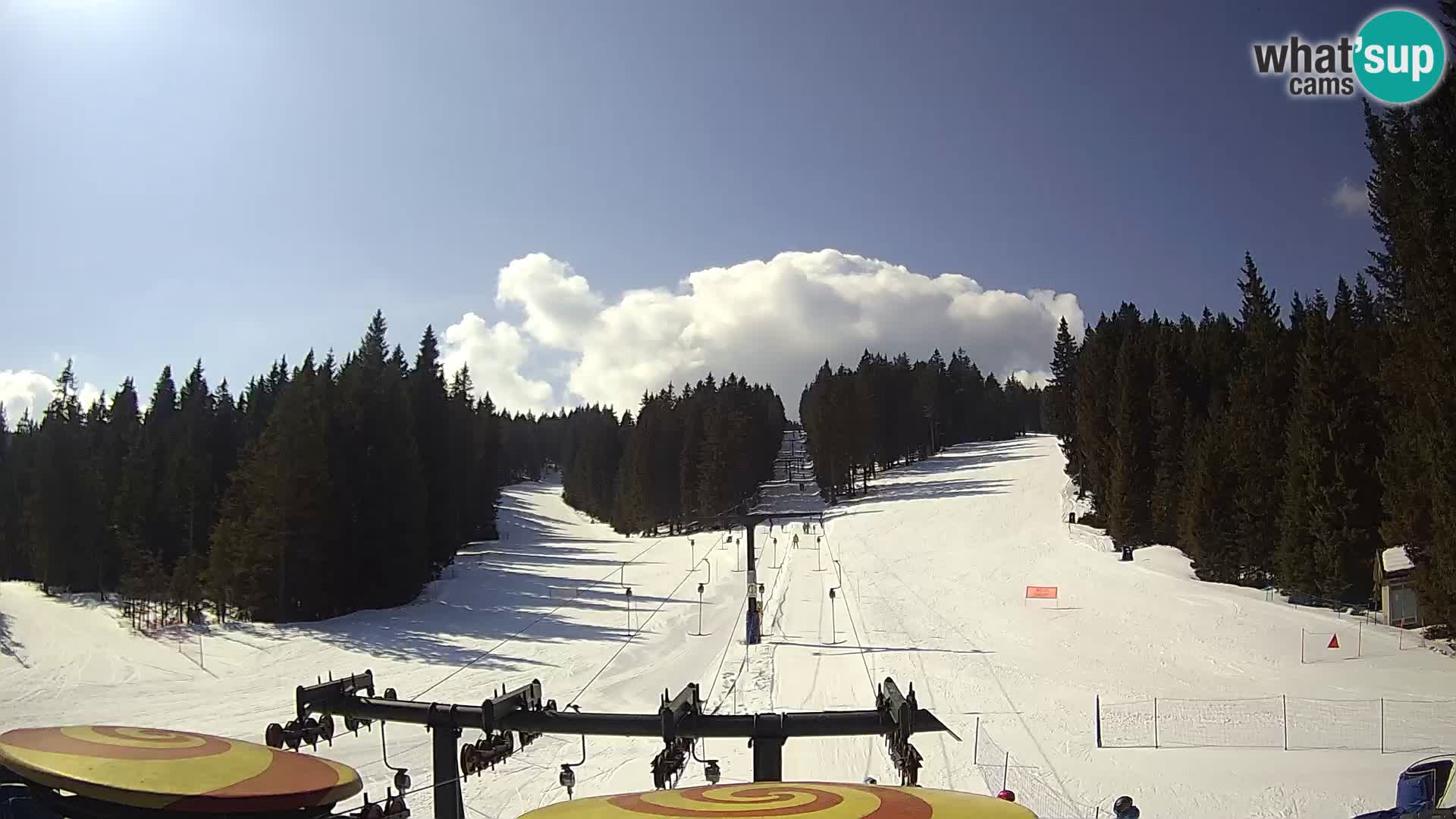 Skigebiet Rogla Webcam Ostruščica Piste 1 und 2