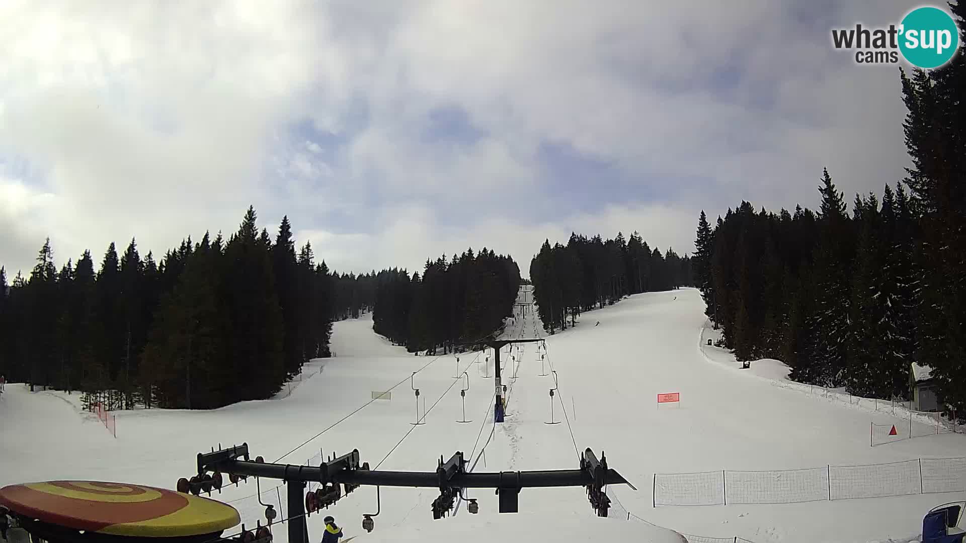 Skigebiet Rogla Webcam Ostruščica Piste 1 und 2