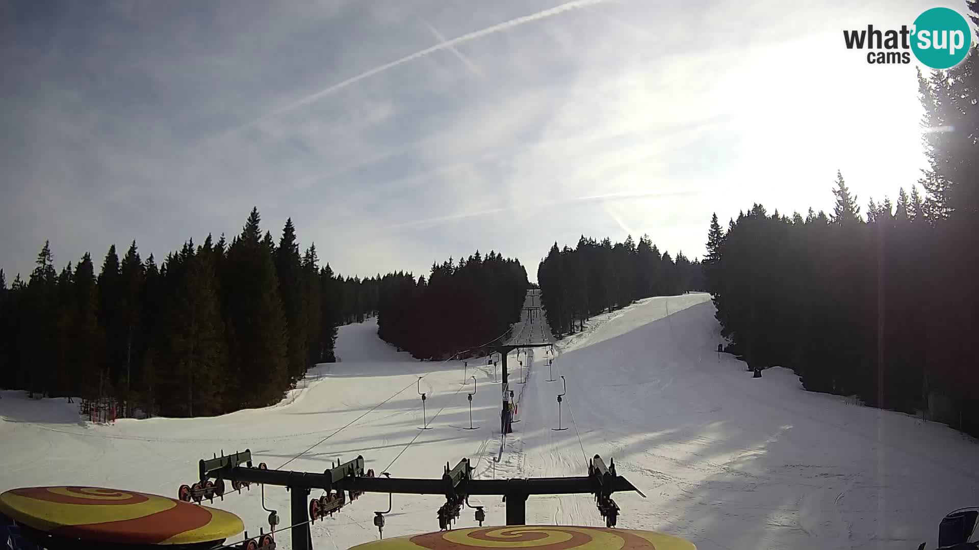 Smučišče Rogla Spletna kamera Ostruščica proga 1 in 2