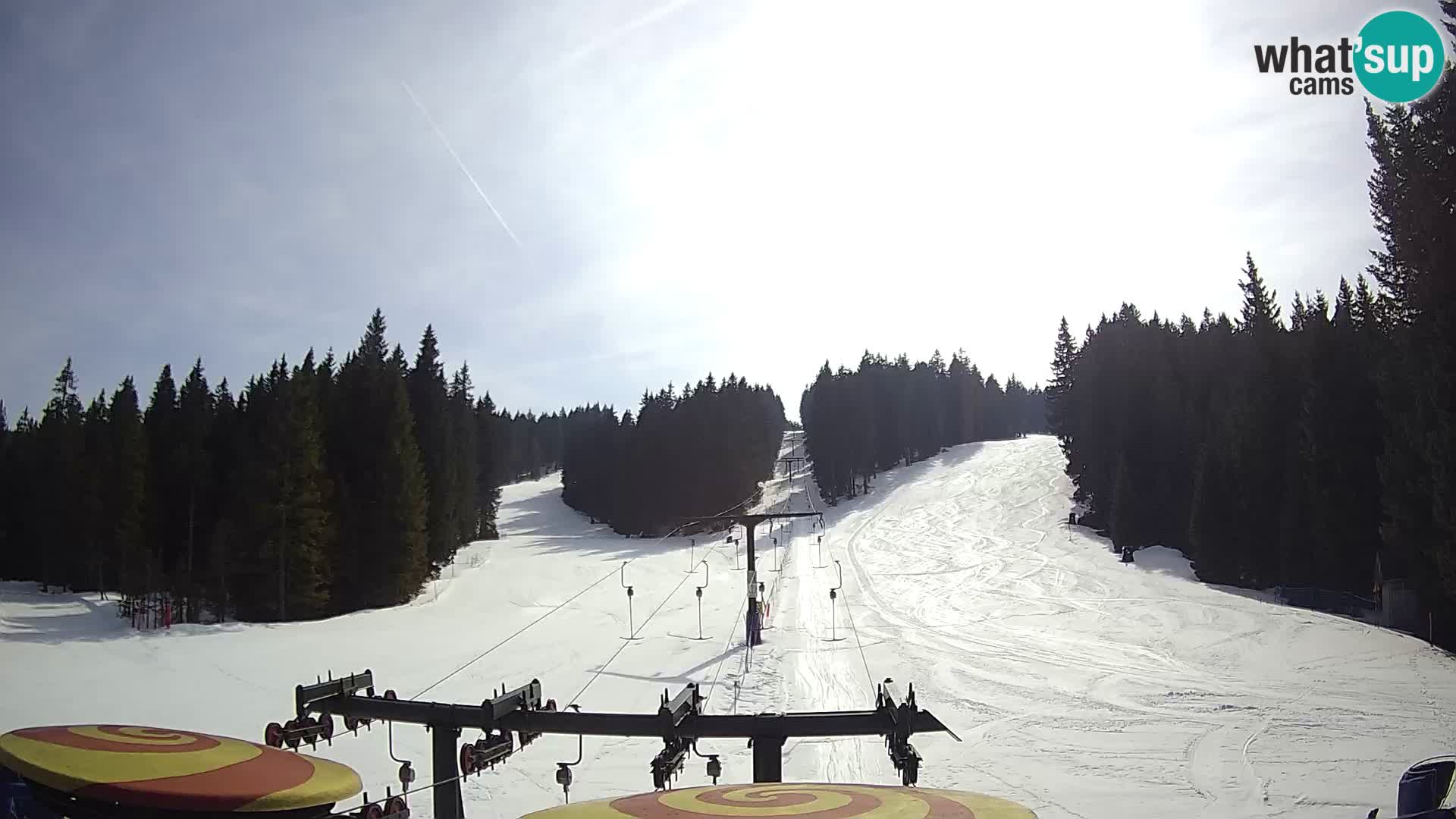 Smučišče Rogla Spletna kamera Ostruščica proga 1 in 2