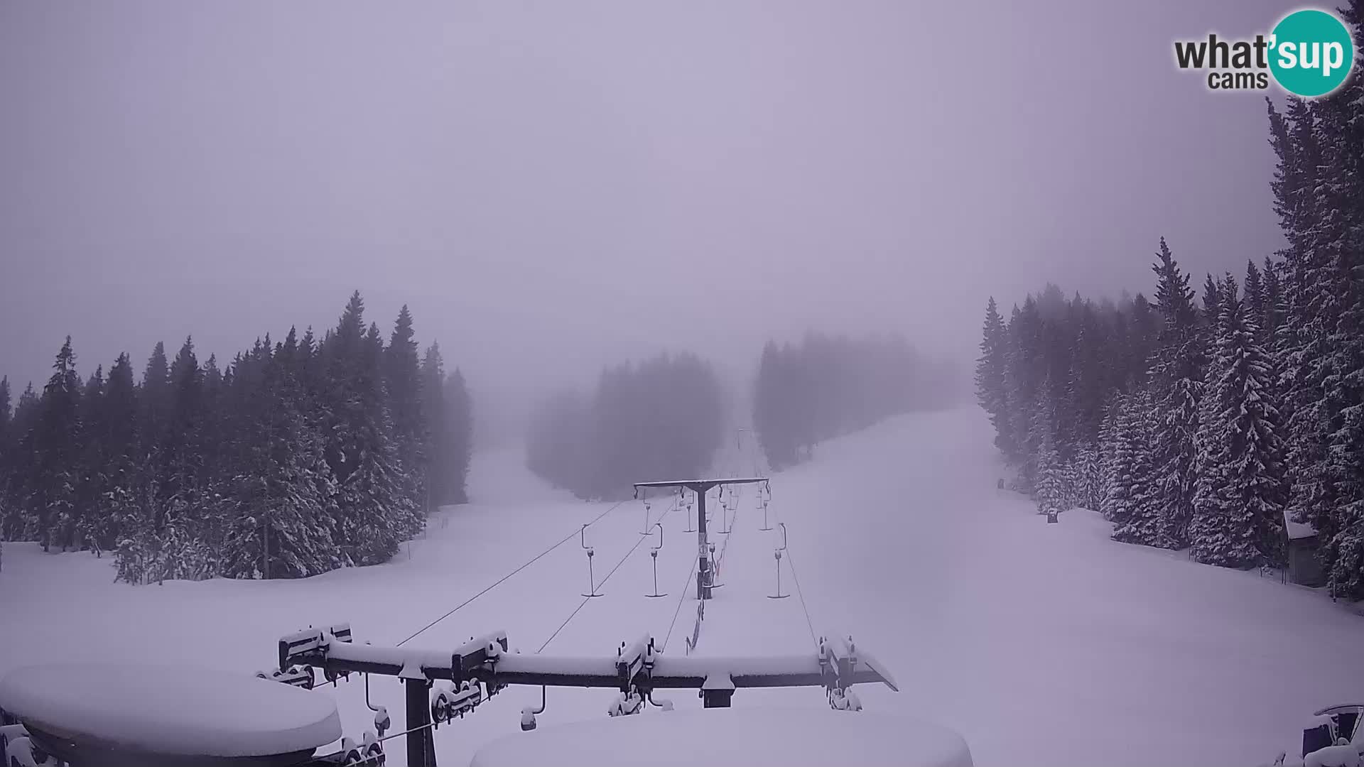 Smučišče Rogla Spletna kamera Ostruščica proga 1 in 2