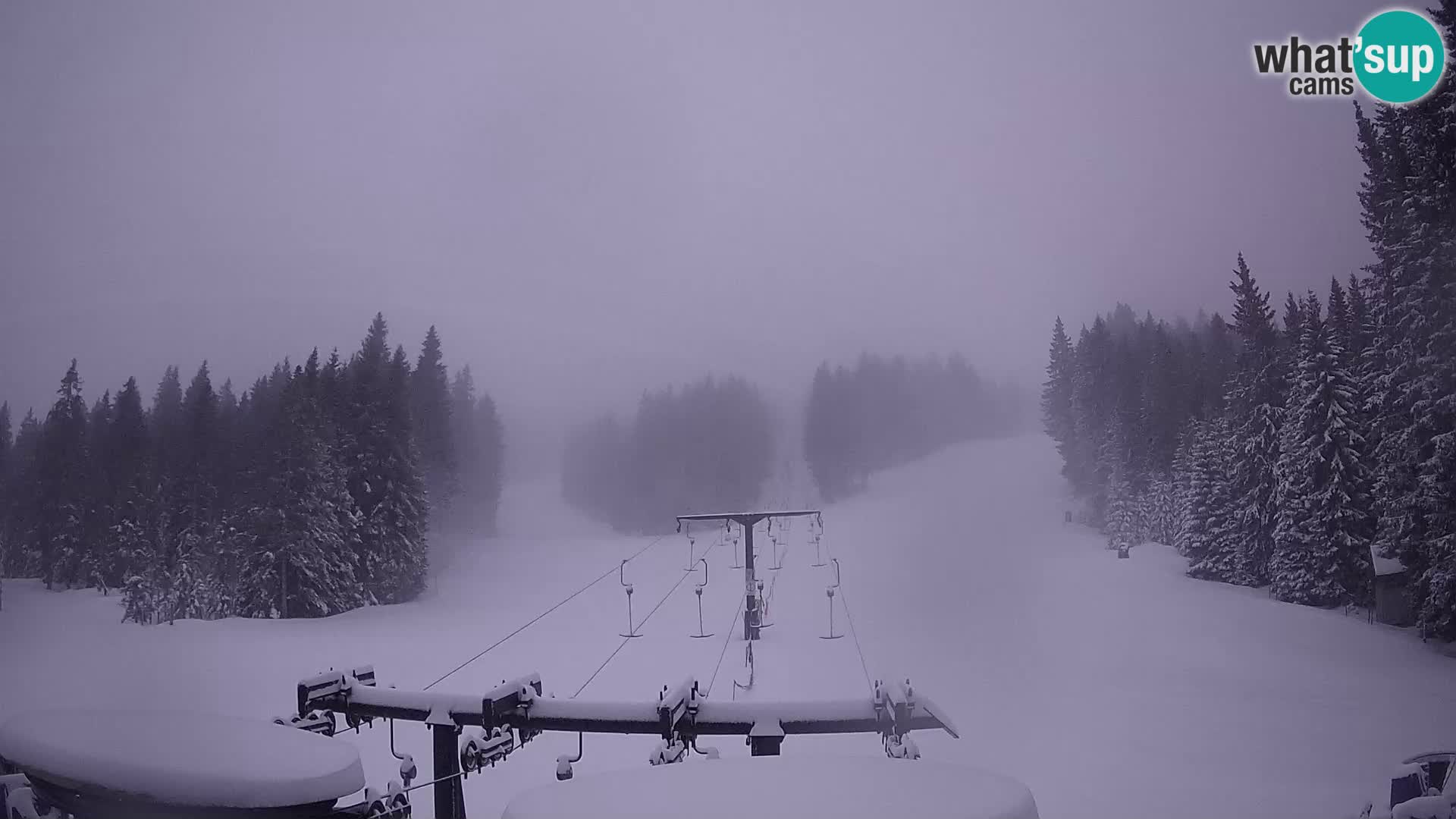 Skijalište Rogla web kamera Ostruščica proga 1 in 2