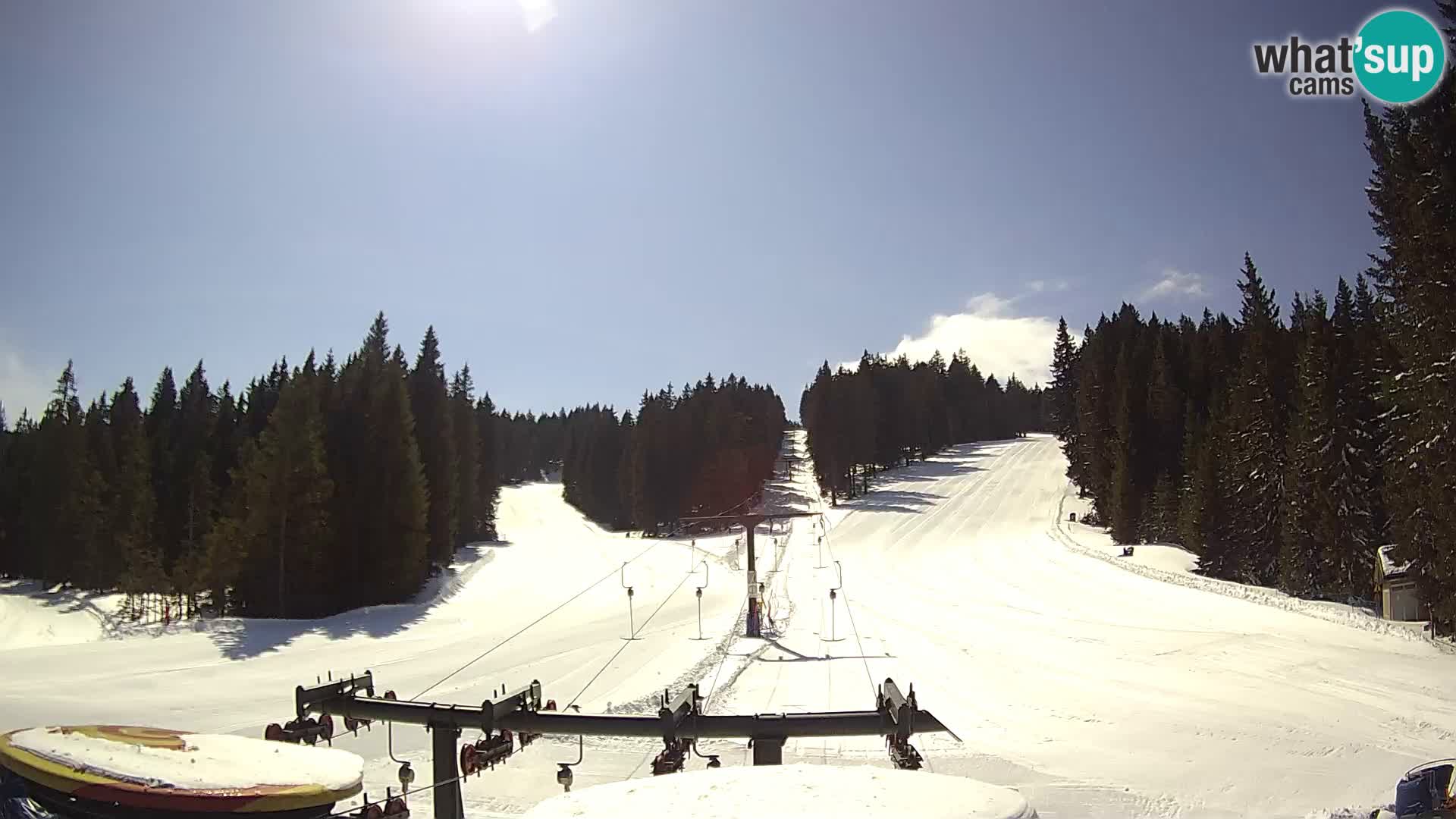 Smučišče Rogla Spletna kamera Ostruščica proga 1 in 2