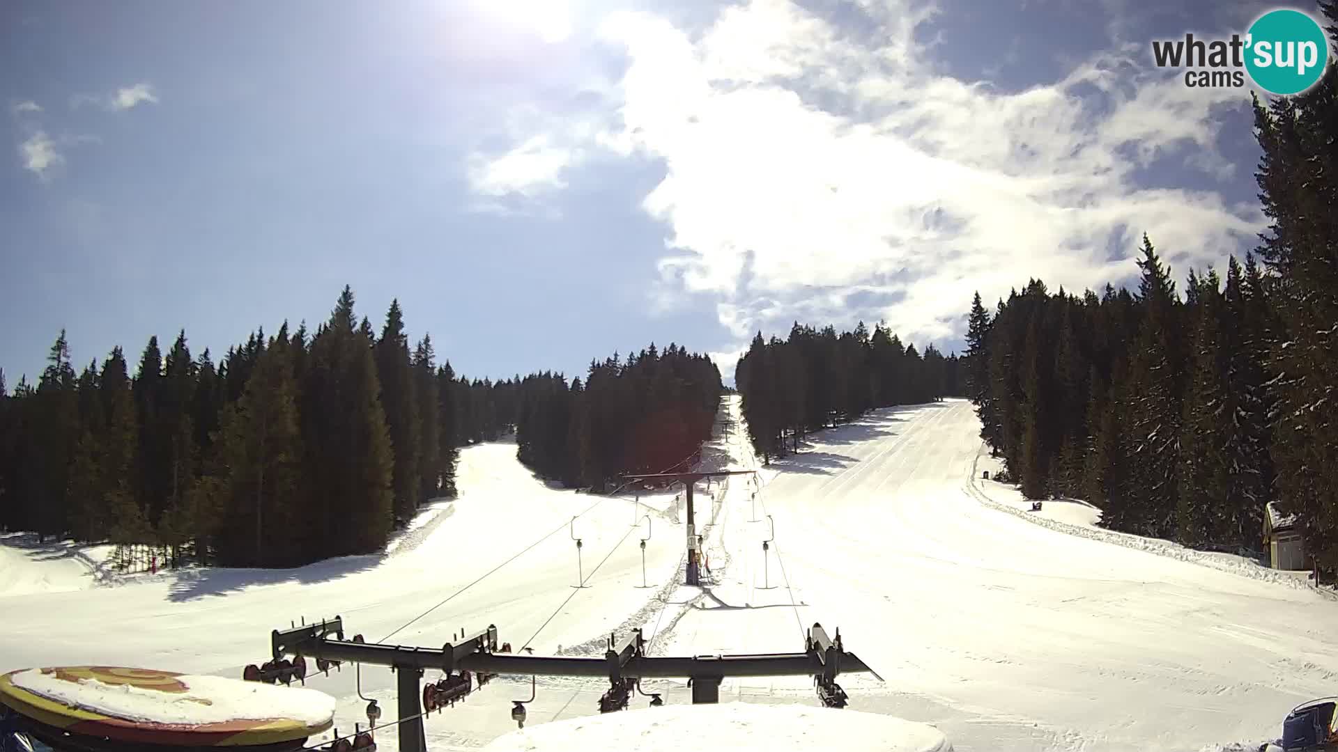 Smučišče Rogla Spletna kamera Ostruščica proga 1 in 2