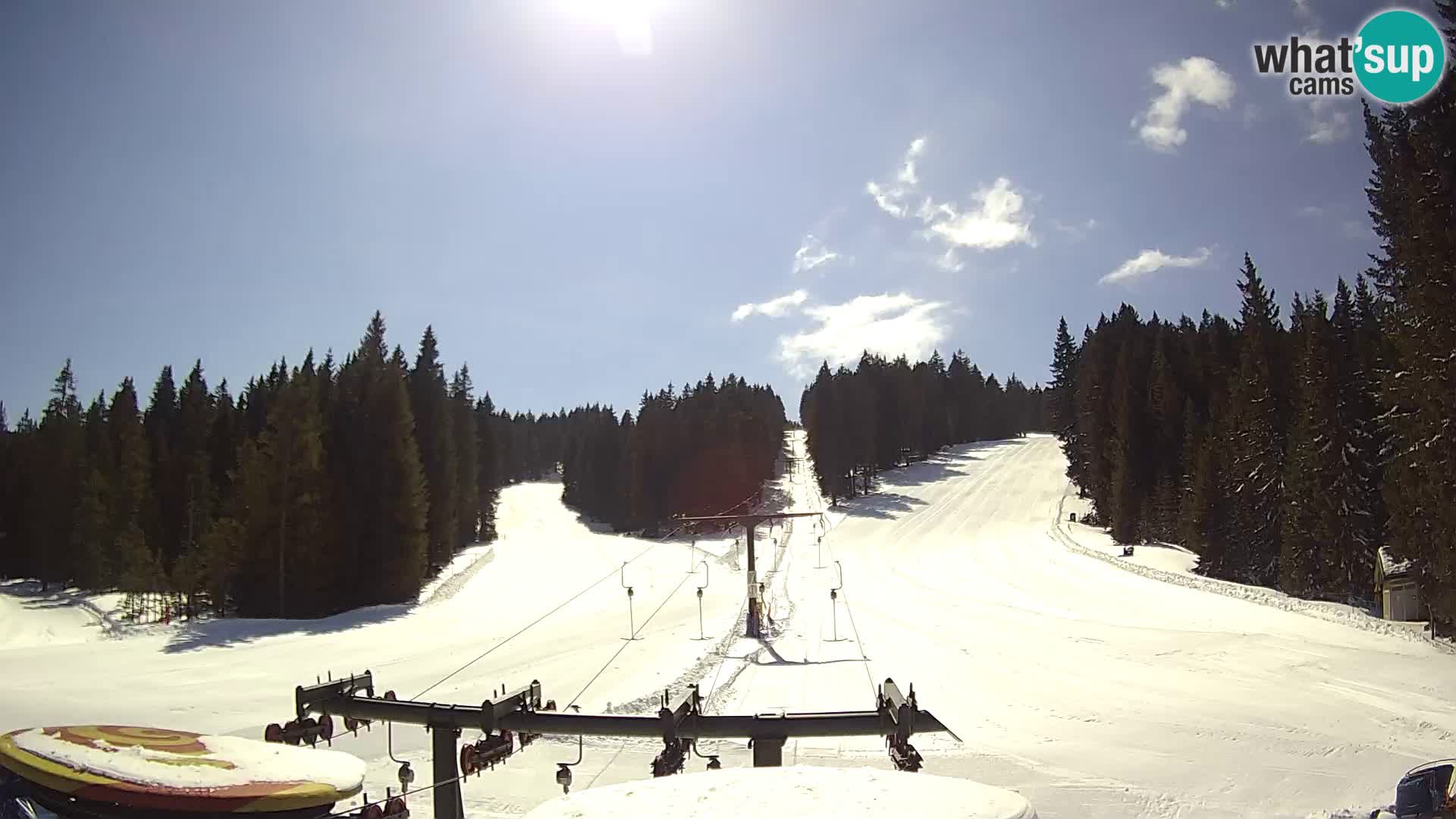 Skigebiet Rogla Webcam Ostruščica Piste 1 und 2