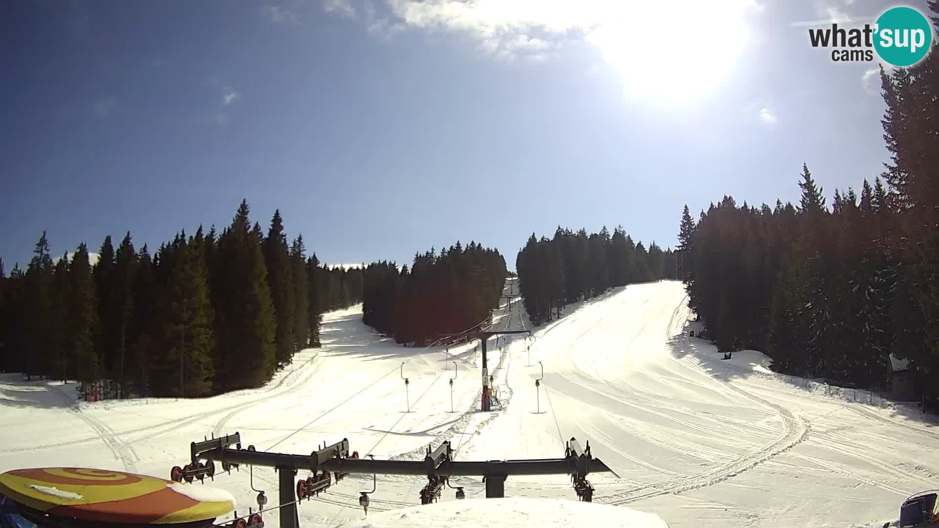 Smučišče Rogla Spletna kamera Ostruščica proga 1 in 2