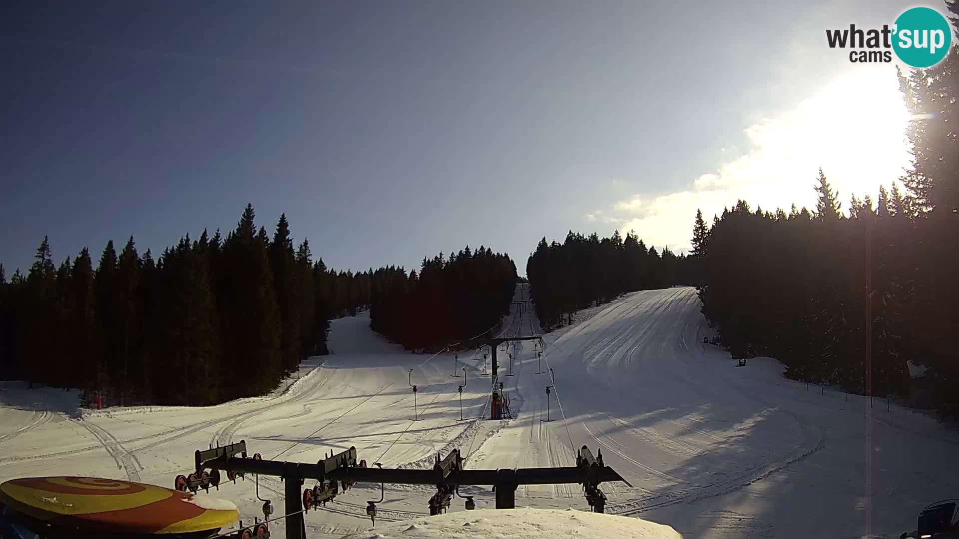 Smučišče Rogla Spletna kamera Ostruščica proga 1 in 2