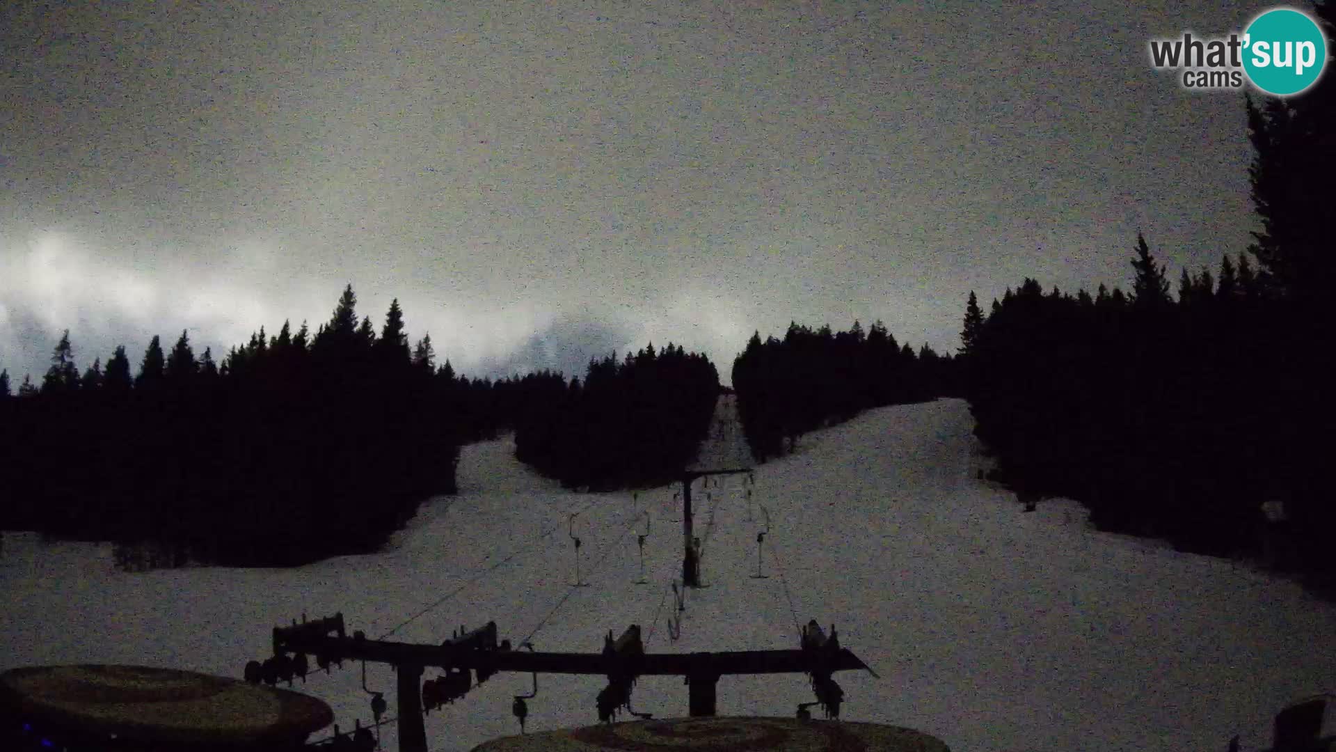 Smučišče Rogla Spletna kamera Ostruščica proga 1 in 2
