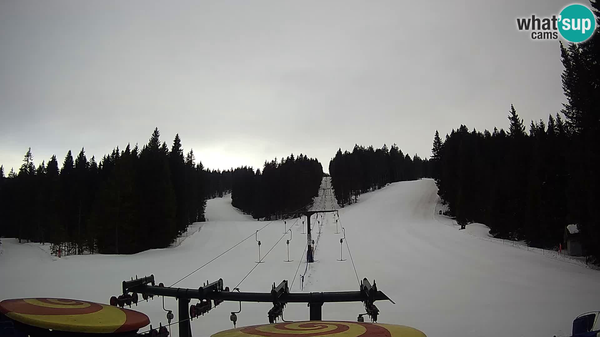 Smučišče Rogla Spletna kamera Ostruščica proga 1 in 2