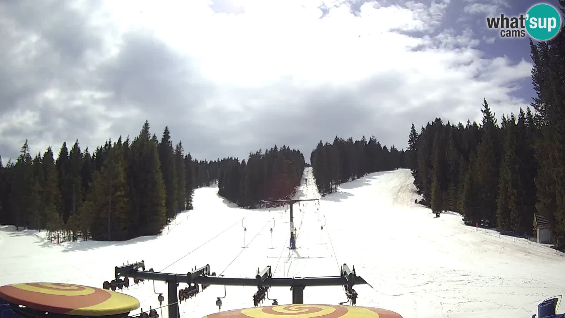 Skigebiet Rogla Webcam Ostruščica Piste 1 und 2