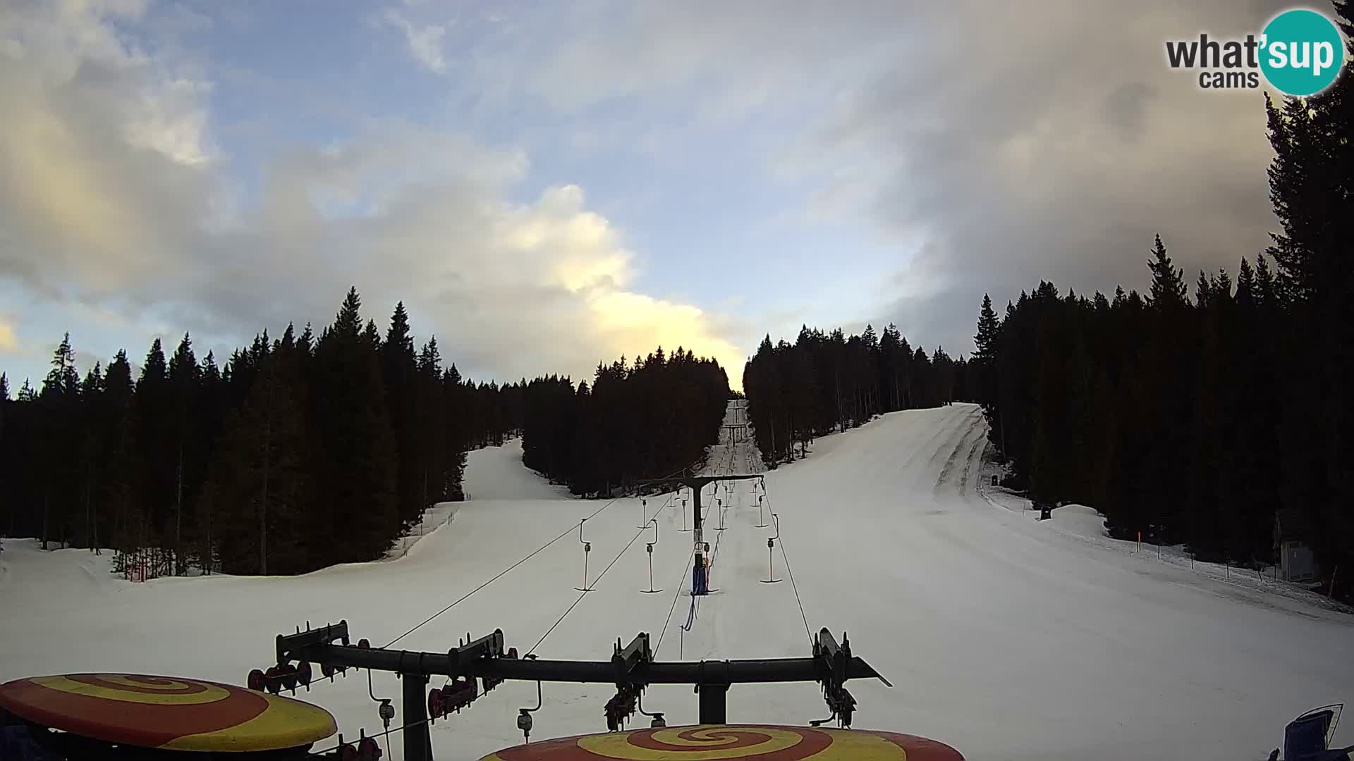 Skigebiet Rogla Webcam Ostruščica Piste 1 und 2