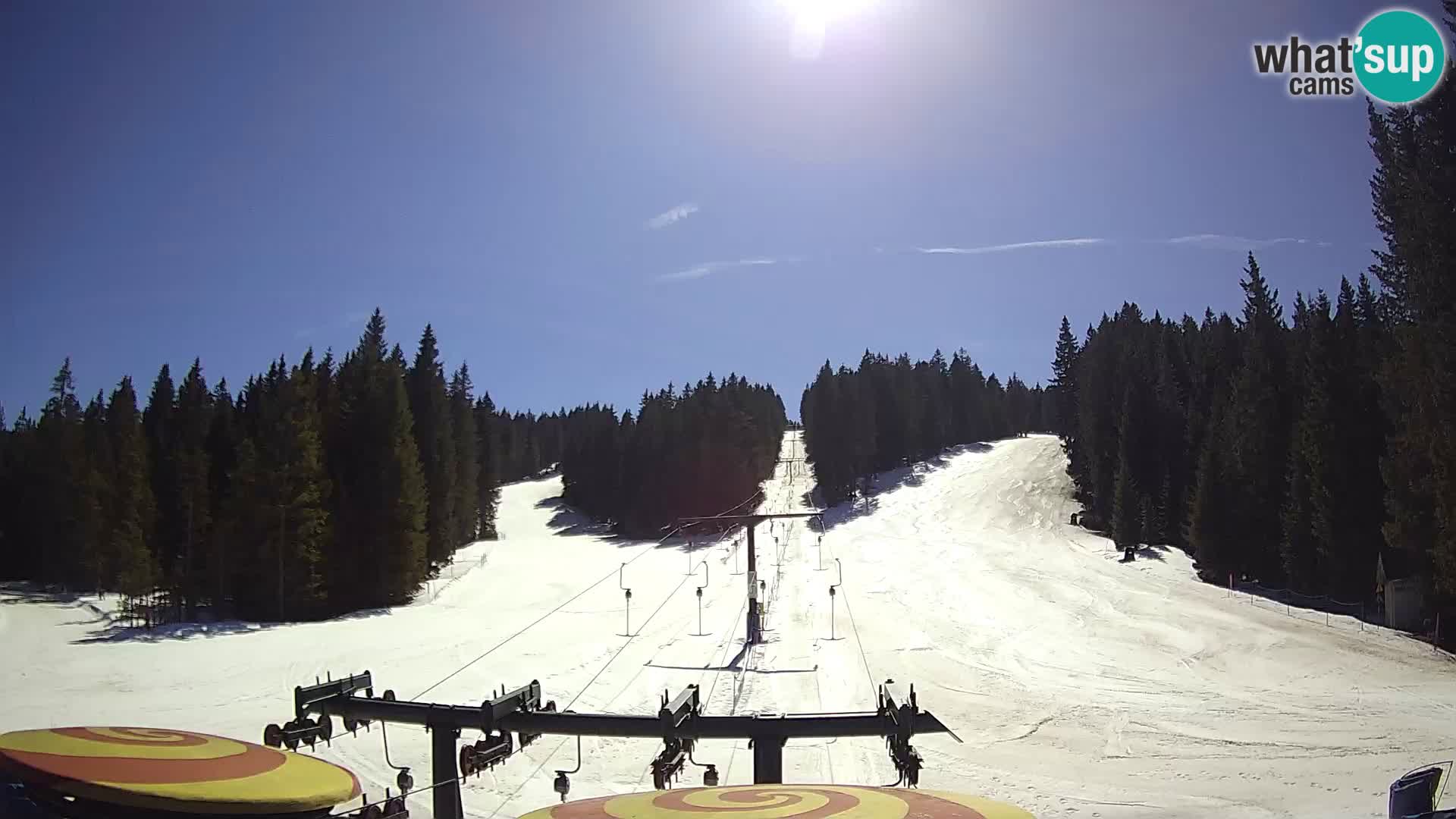 Skijalište Rogla web kamera Ostruščica proga 1 in 2