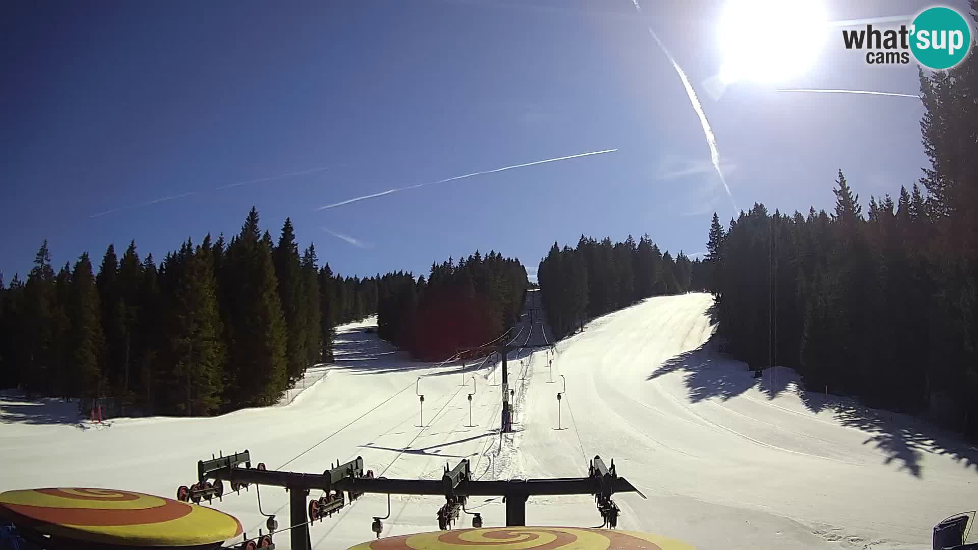 Skigebiet Rogla Webcam Ostruščica Piste 1 und 2