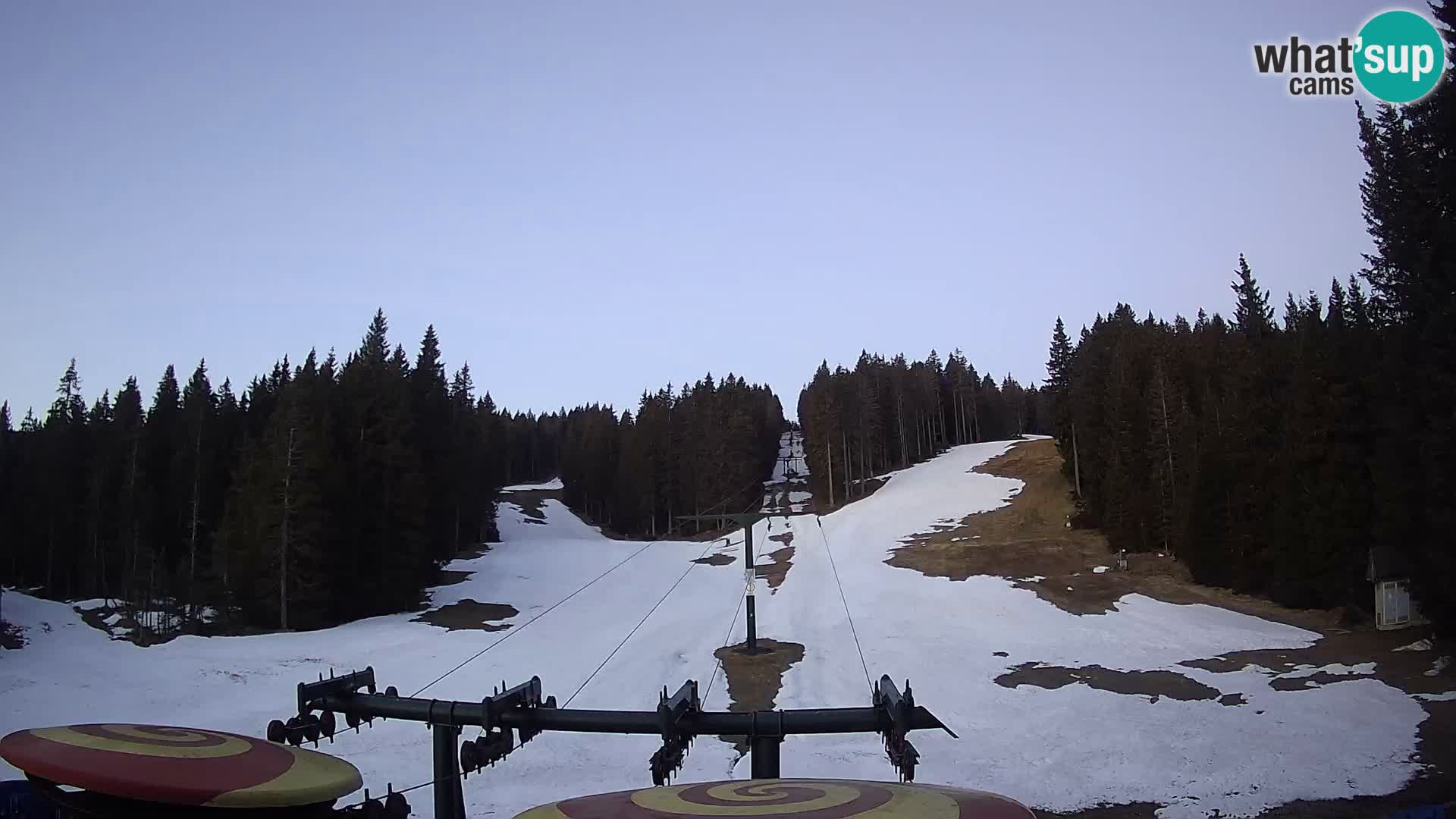 Skigebiet Rogla Webcam Ostruščica Piste 1 und 2
