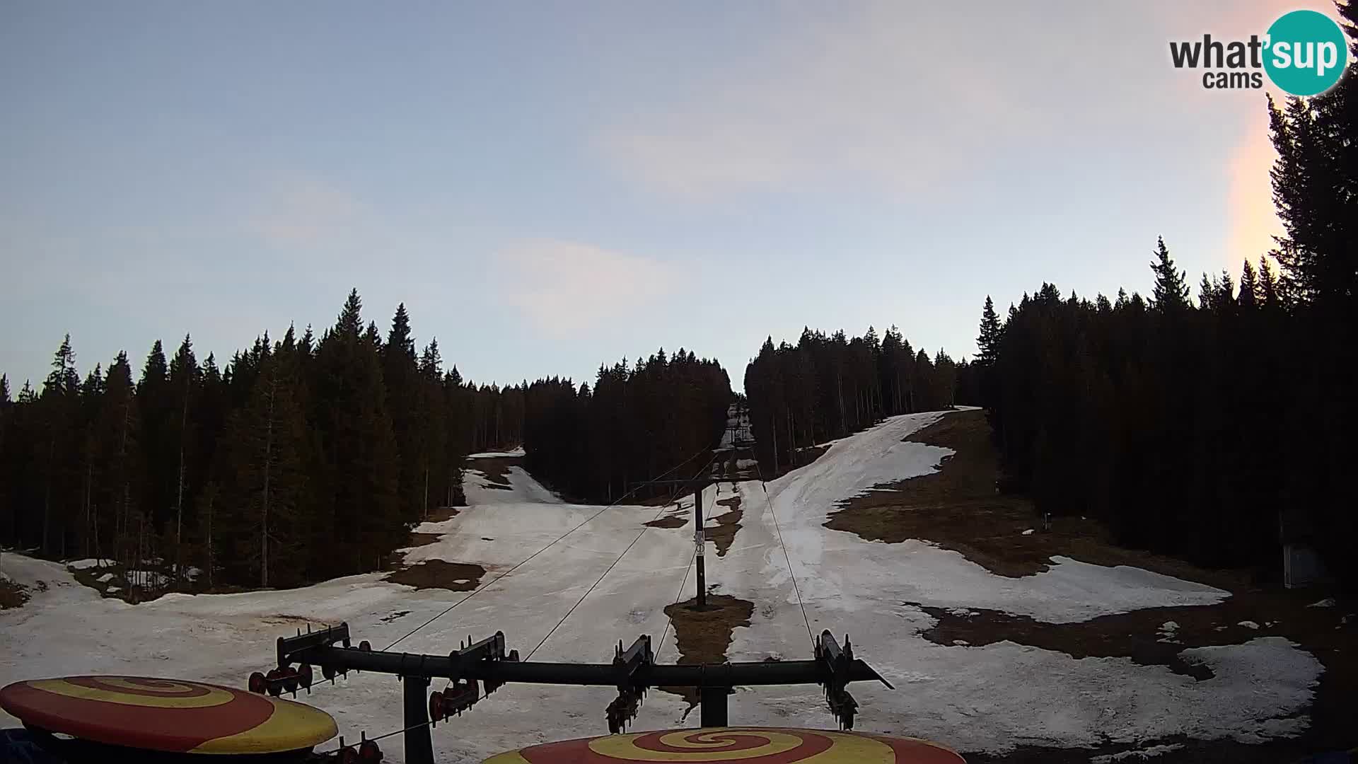 Comprensorio sciistico Rogla Webcam live Ostruščica piste 1 e 2