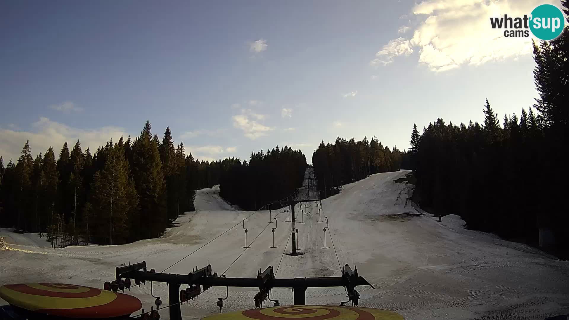 Smučišče Rogla Spletna kamera Ostruščica proga 1 in 2