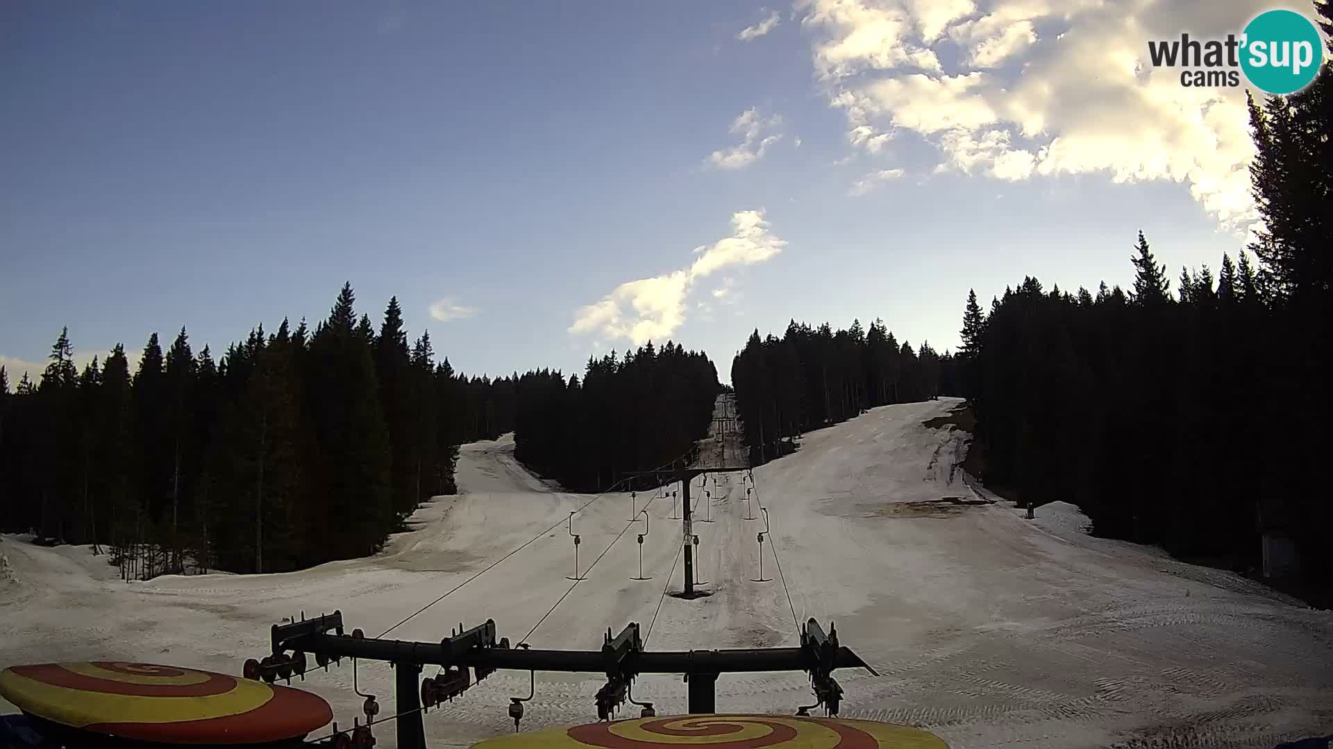 Comprensorio sciistico Rogla Webcam live Ostruščica piste 1 e 2