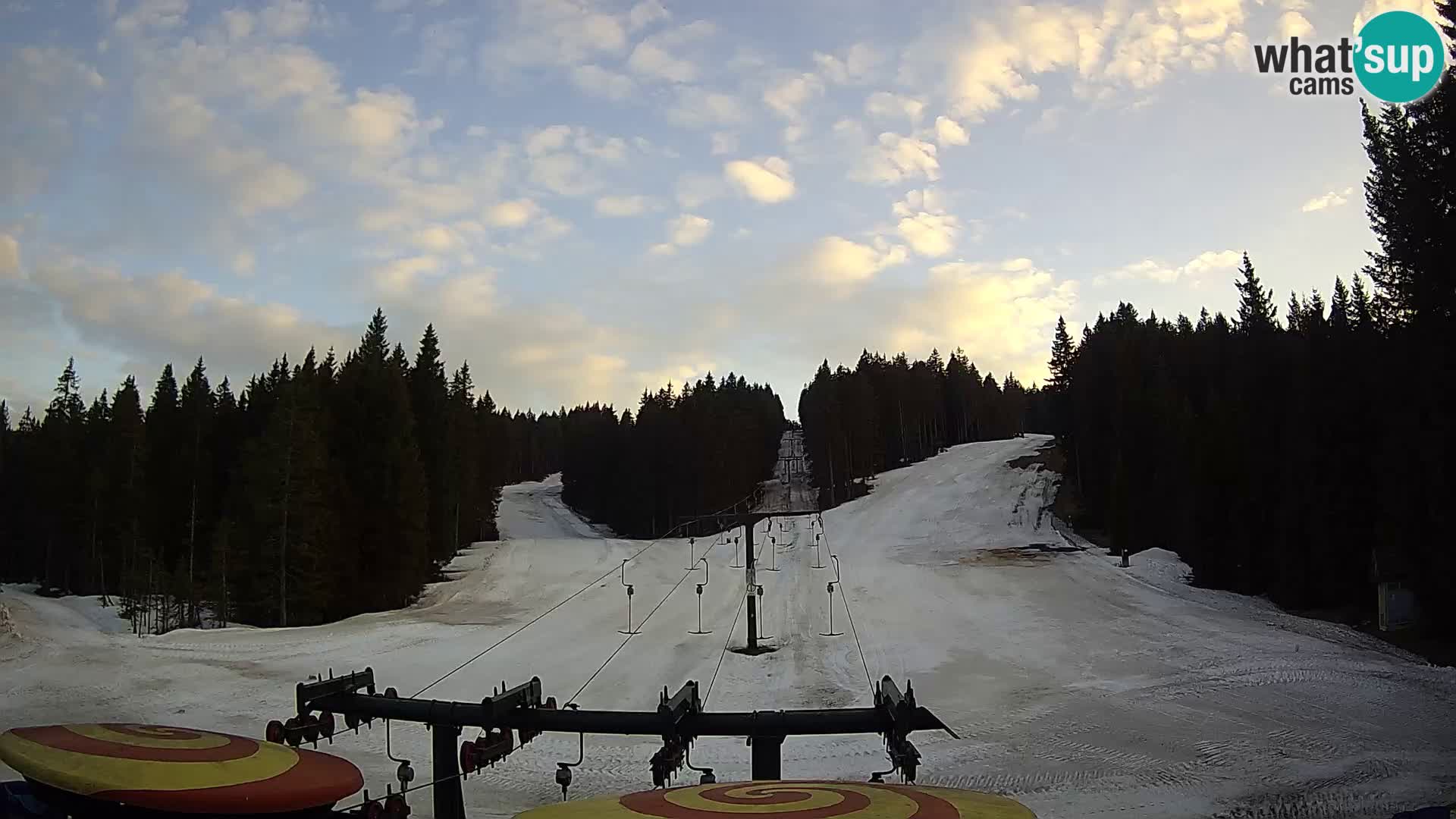 Skijalište Rogla web kamera Ostruščica proga 1 in 2