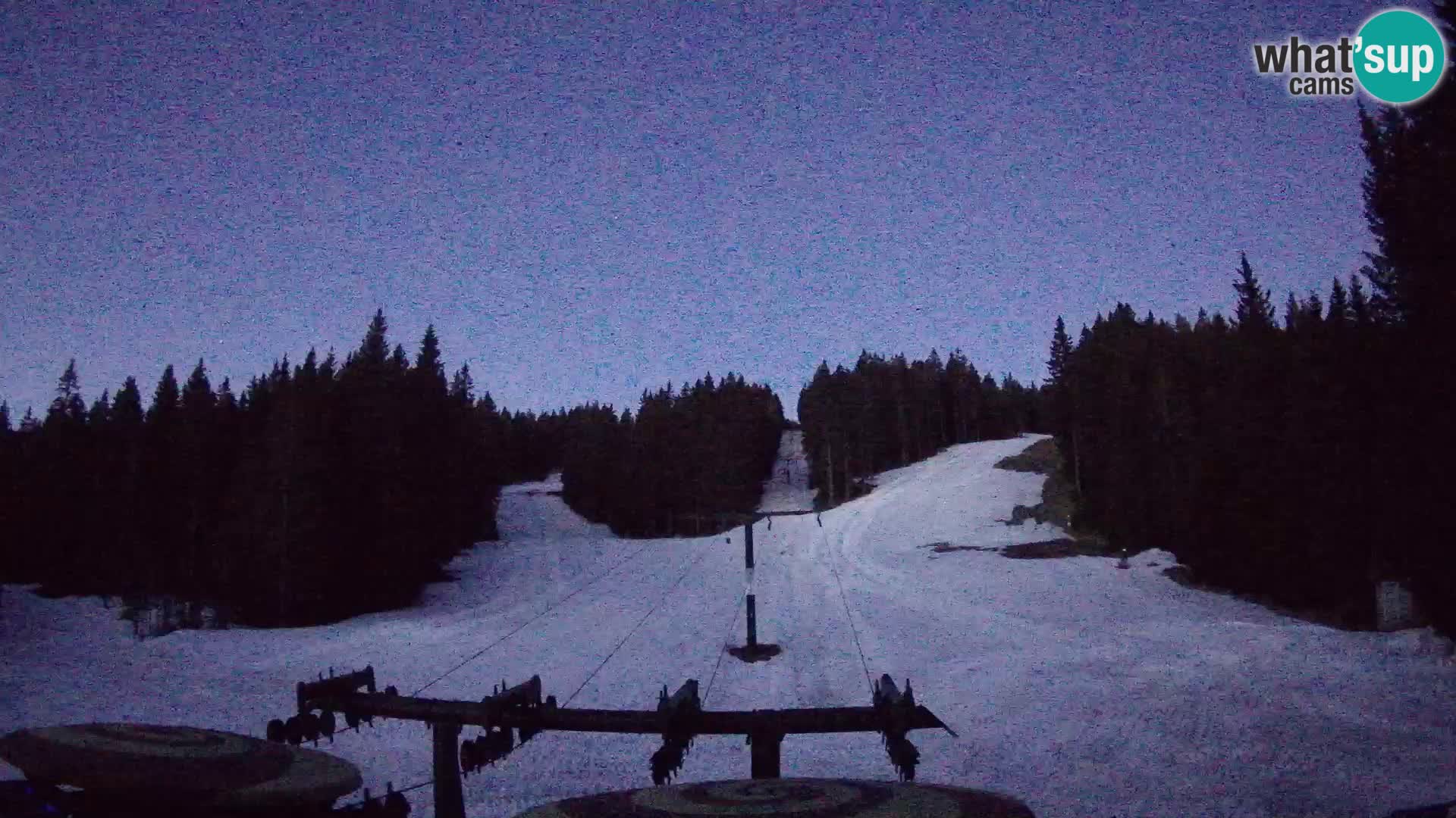 Skijalište Rogla web kamera Ostruščica proga 1 in 2